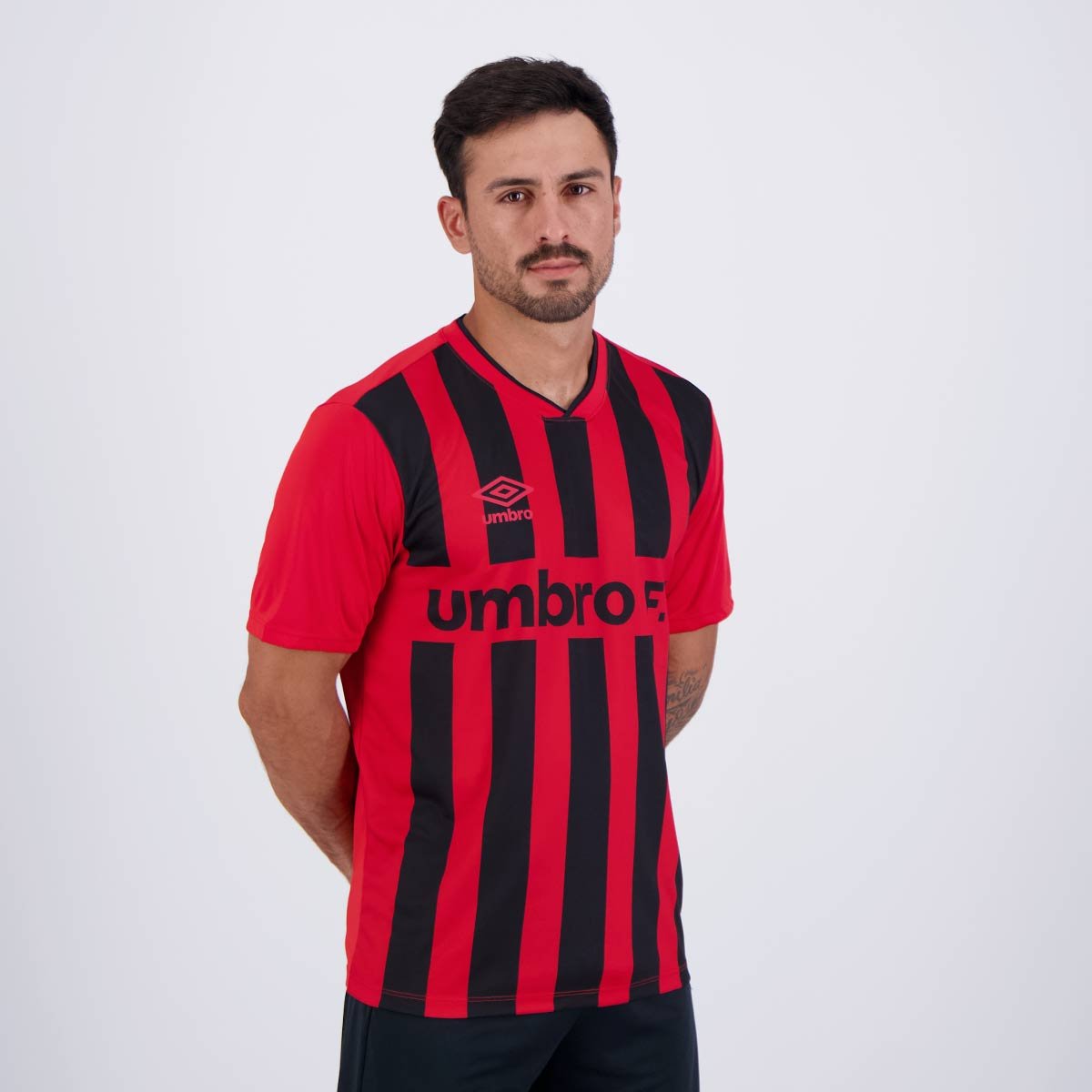 Camisa Umbro Sponsor Vermelha e Preta Vermelho/Preto 2