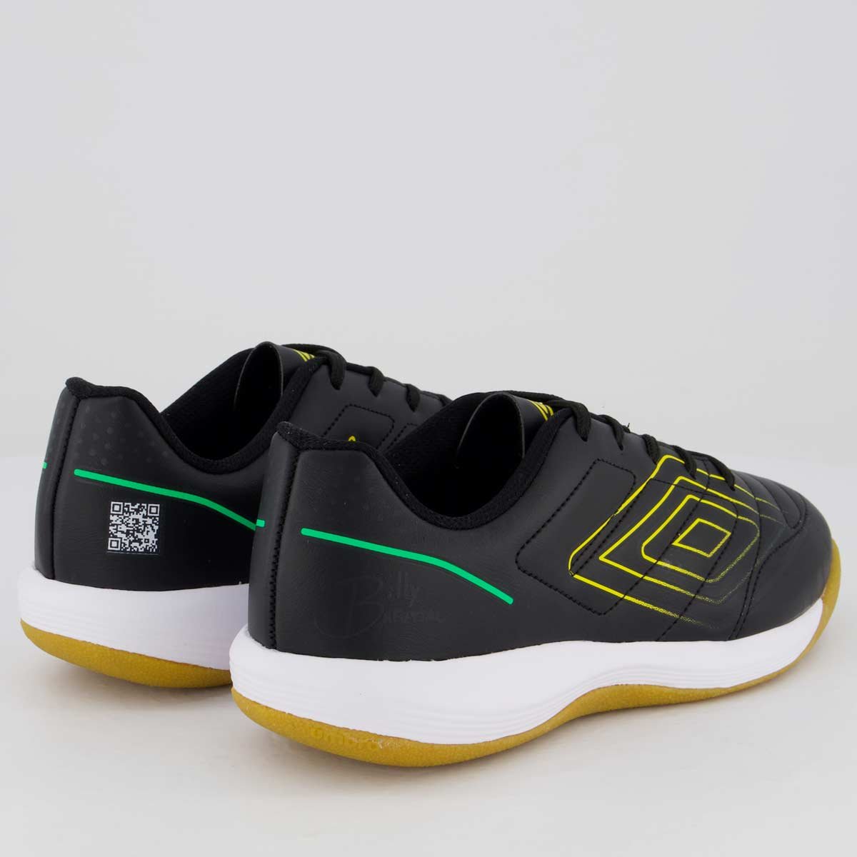 Chuteira Umbro Br Futsal Futsal Juvenil Preta e Amarela Preto/Amarelo 3