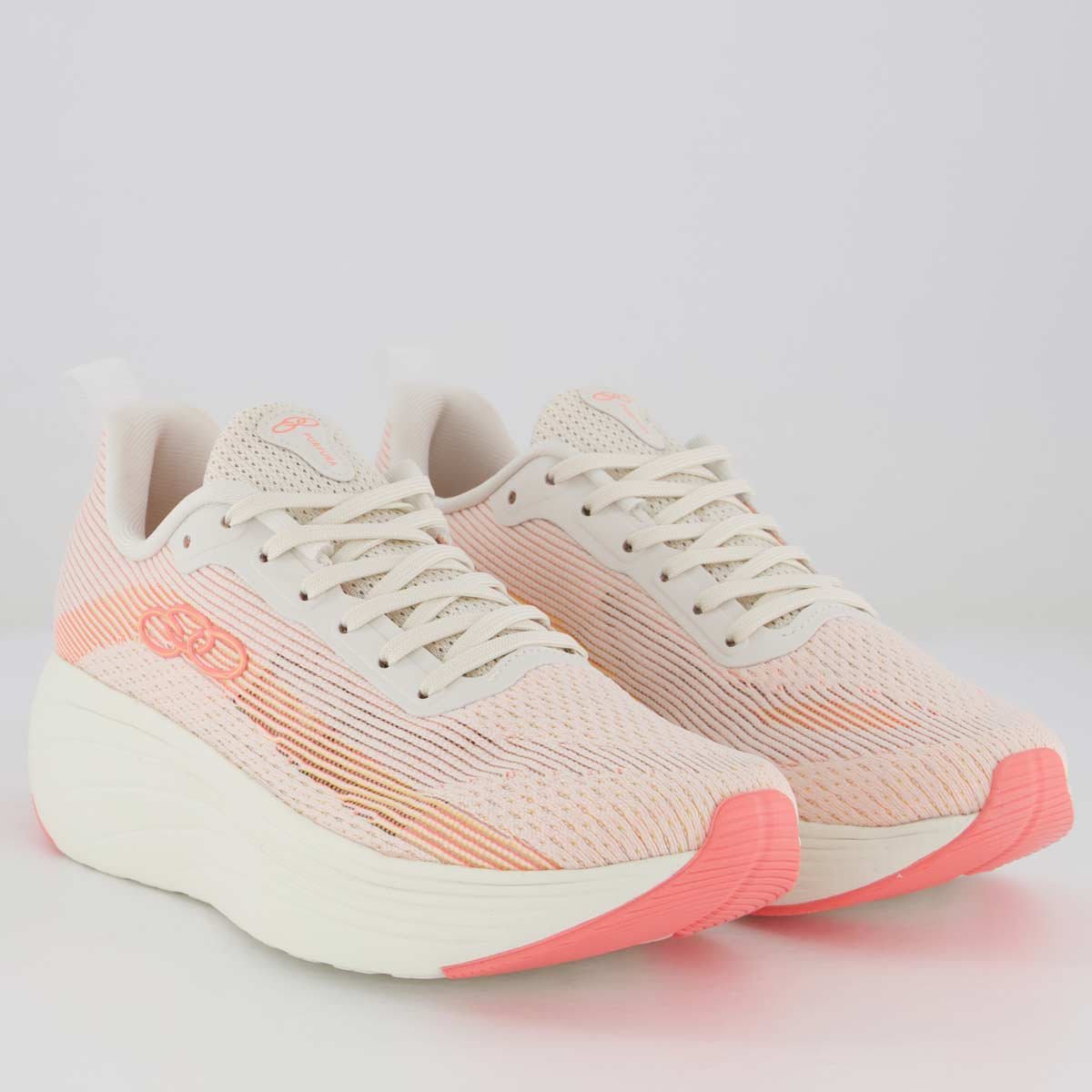 Tênis Olympikus Purpura Feminino Branco e Laranja Branco/Laranja 2