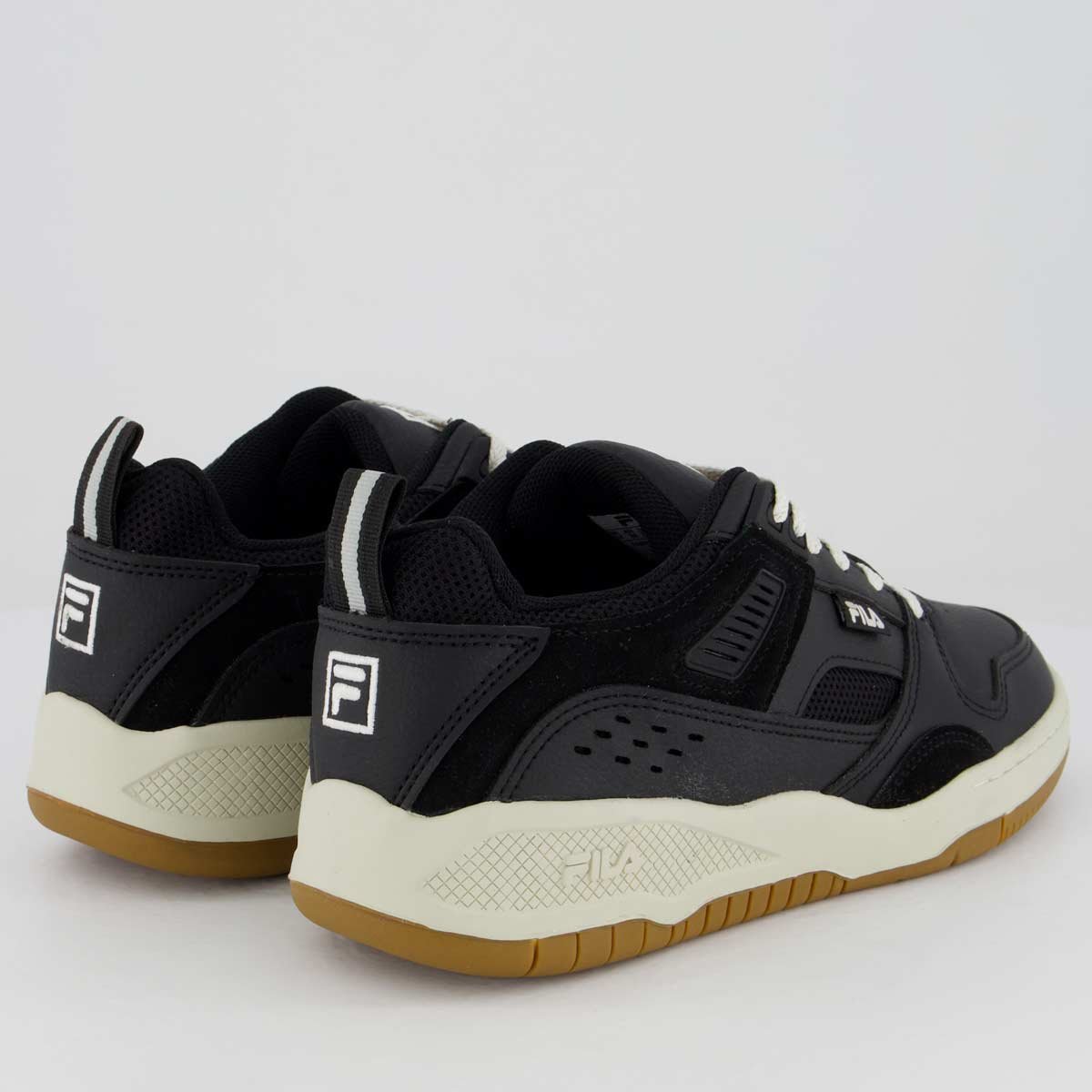 Tênis Fila Corda Feminino Preto e Branco Preto/Branco 3