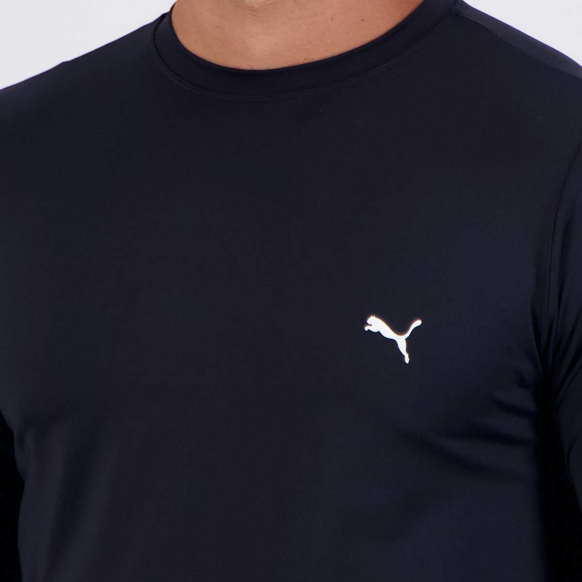 Camiseta Puma Manga Longa UV50+ Preta Preto 5