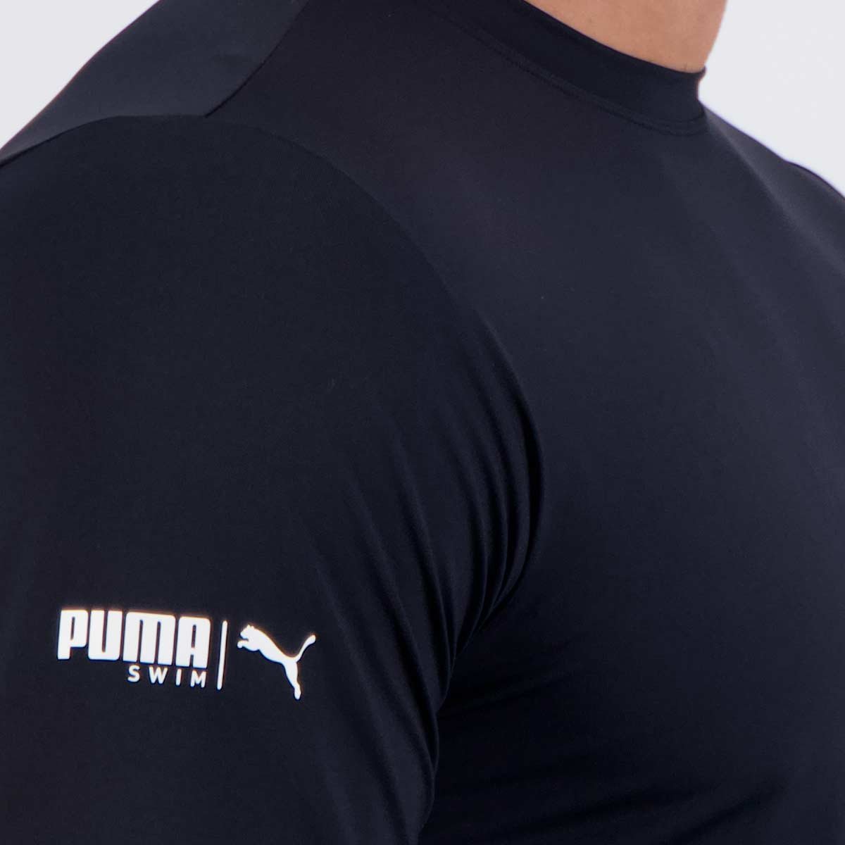 Camiseta Puma Manga Longa UV50+ Preta Preto 6