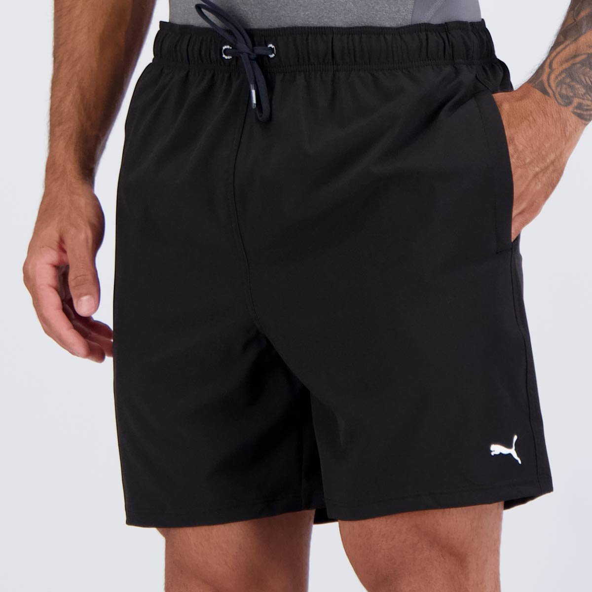 Shorts Puma Board Médio Preto Preto 3