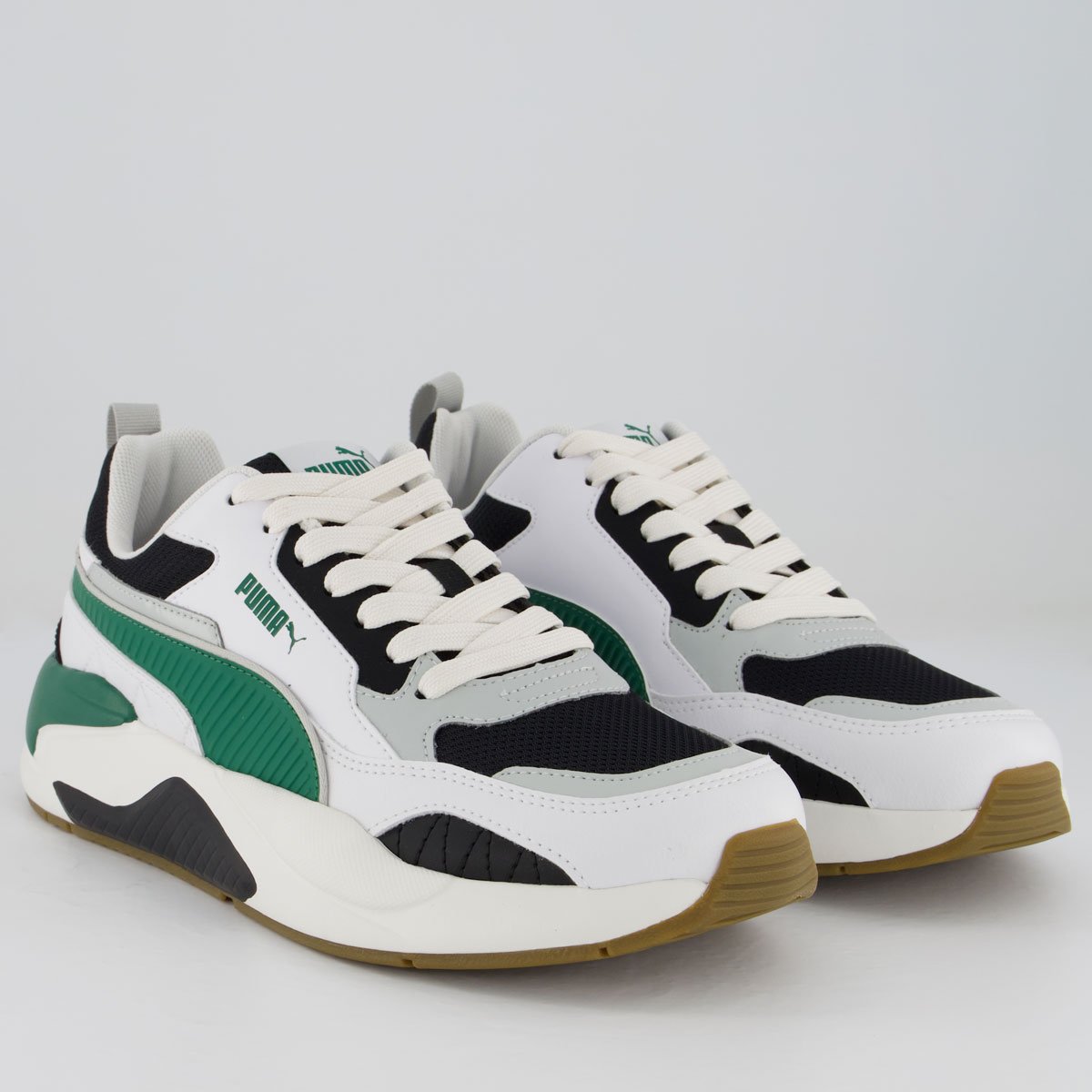 Tênis Puma X-Ray 2 Square Branco Preto e Verde Preto/Verde/Branco 2