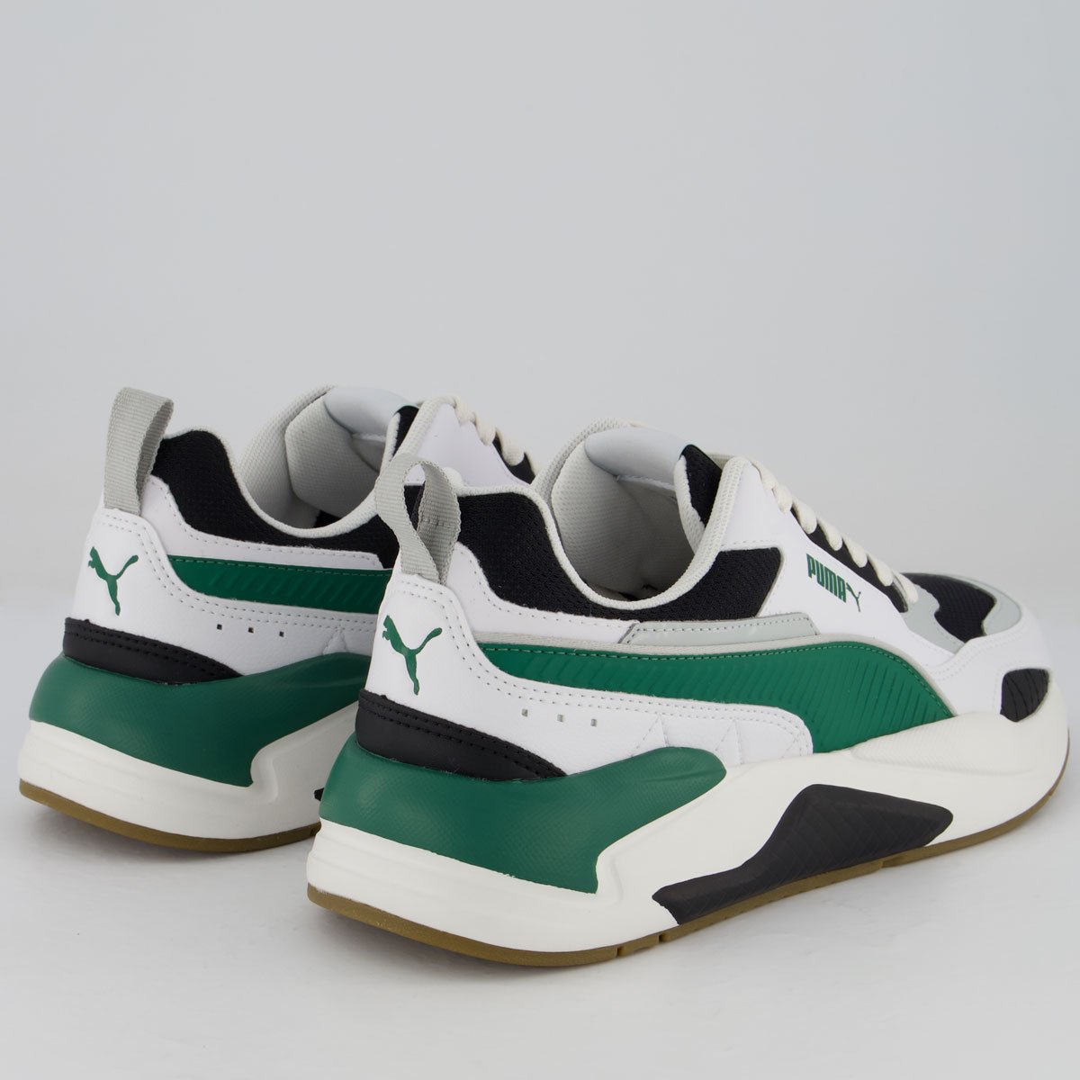 Tênis Puma X-Ray 2 Square Branco Preto e Verde Preto/Verde/Branco 3