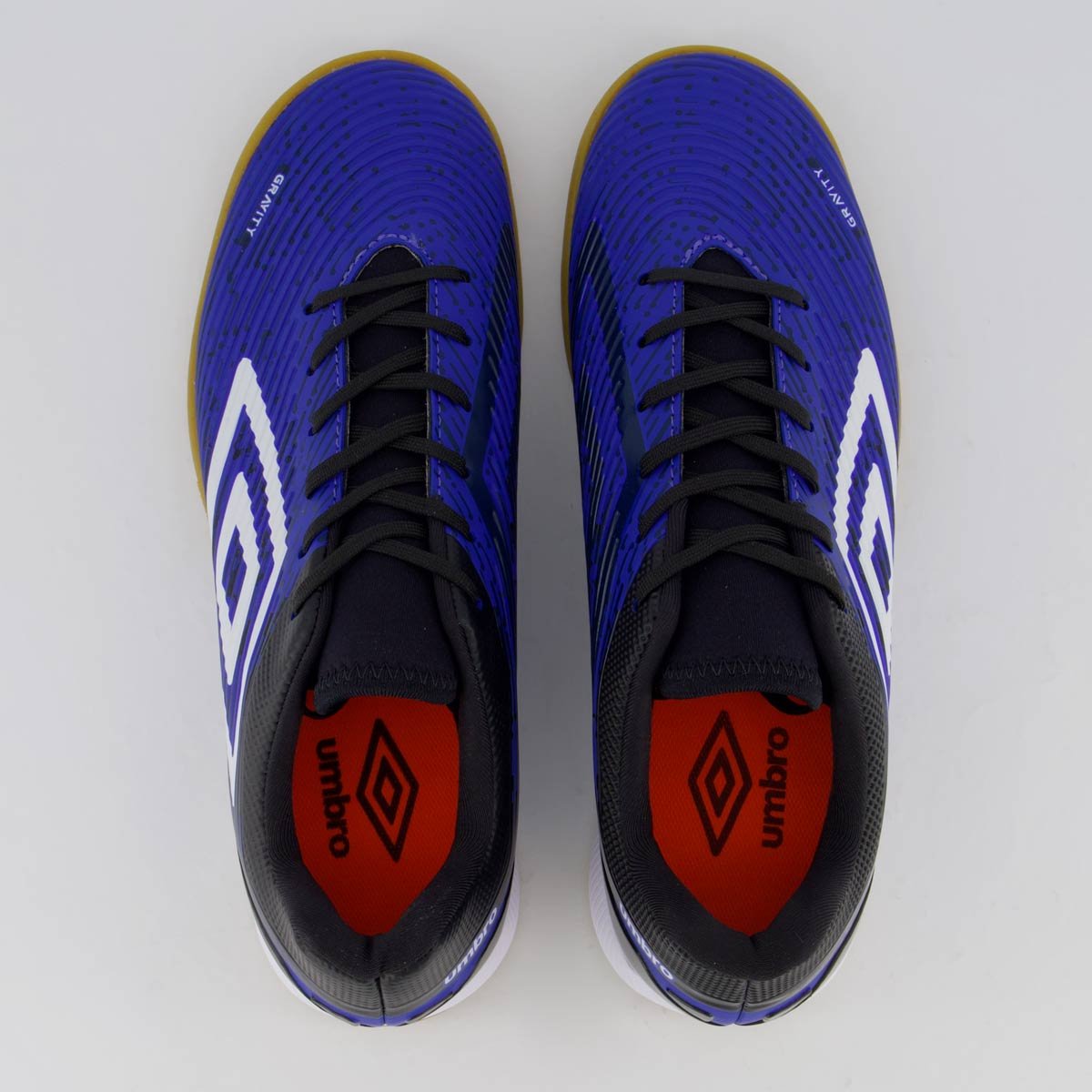 Chuteira Umbro Gravity Futsal Azul e Preta Azul/Preto 4