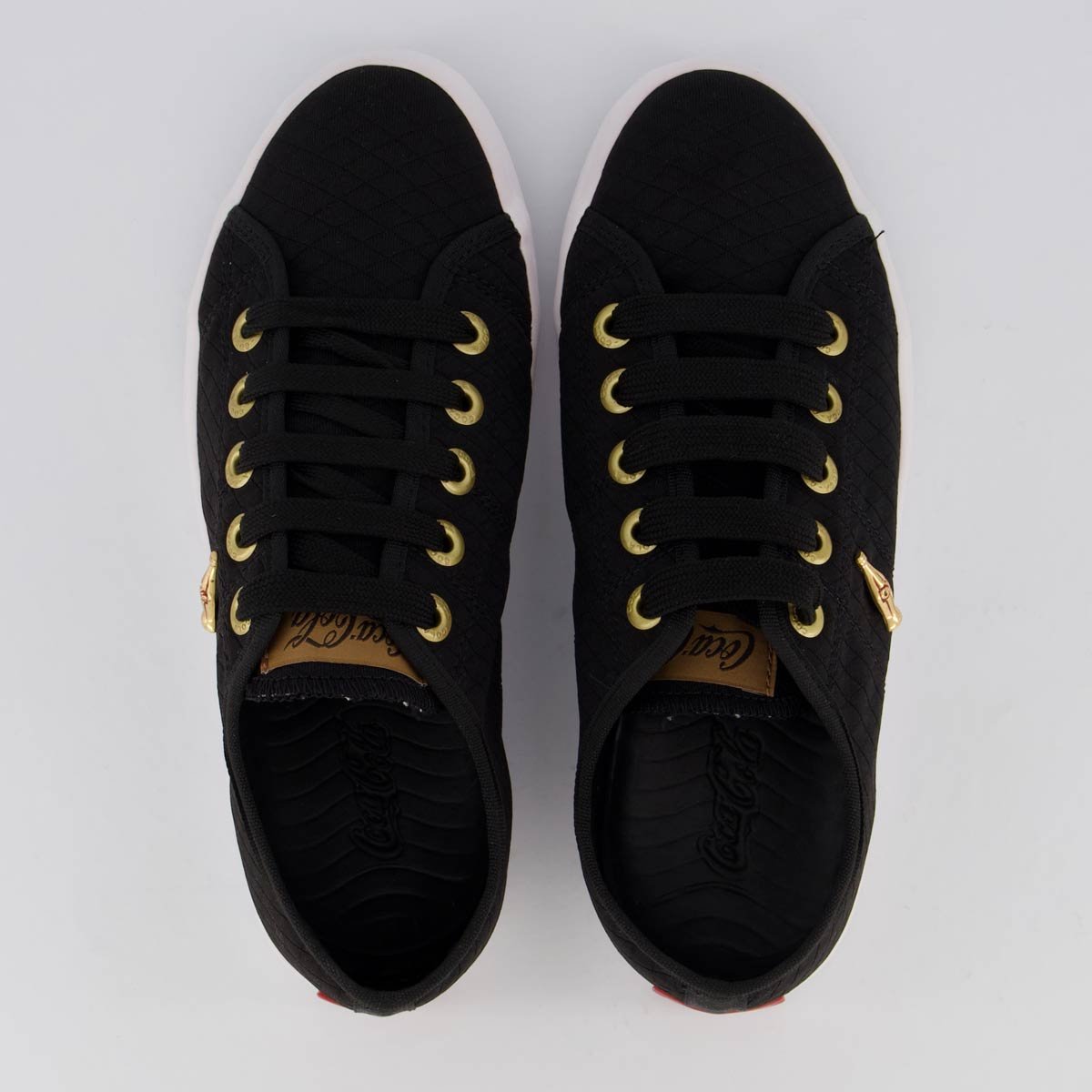 Tênis Coca Cola Miami Matelassê Feminino Preto Preto 4