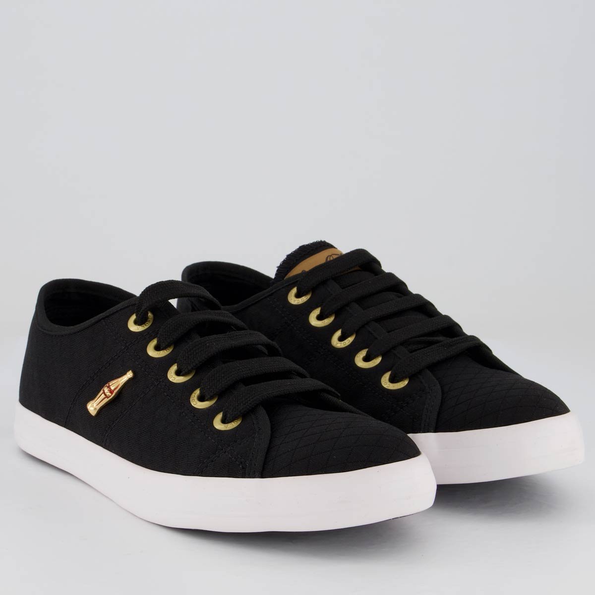 Tênis Coca Cola Miami Matelassê Feminino Preto Preto 2