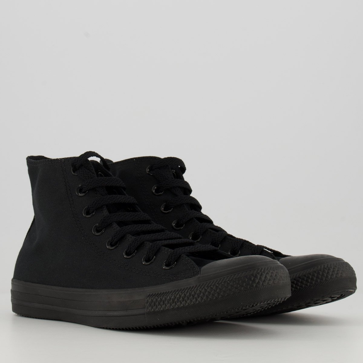 Tênis Converse All Star Chuck Taylor Cano Médio Preto Preto 2
