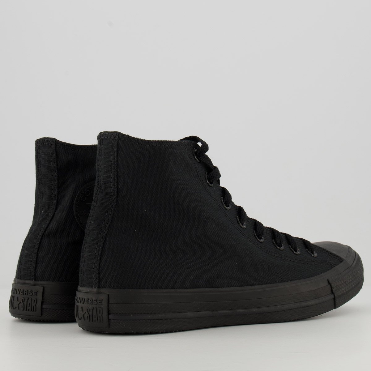 Tênis Converse All Star Chuck Taylor Cano Médio Preto Preto 3