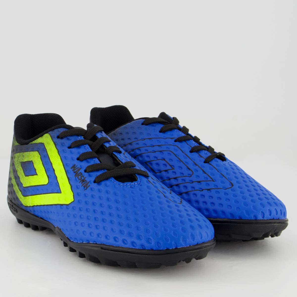 Chuteira Umbro Warskin Society Juvenil Azul e Preta Azul/Preto 2