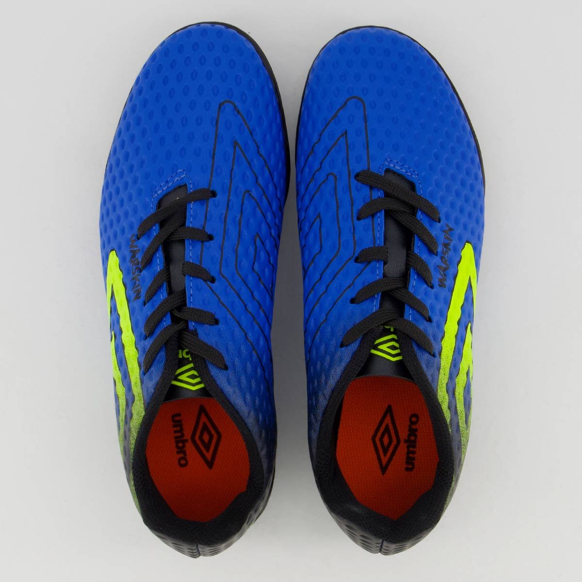 Chuteira Umbro Warskin Society Juvenil Azul e Preta Azul/Preto 4