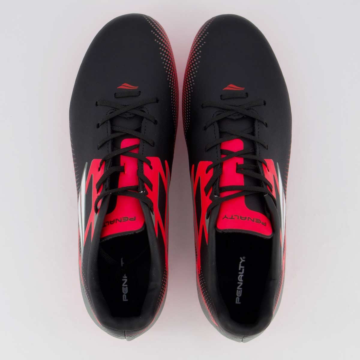 Chuteira Penalty Digital Y-1 Campo Preta e Rosa Preto/Rosa 4