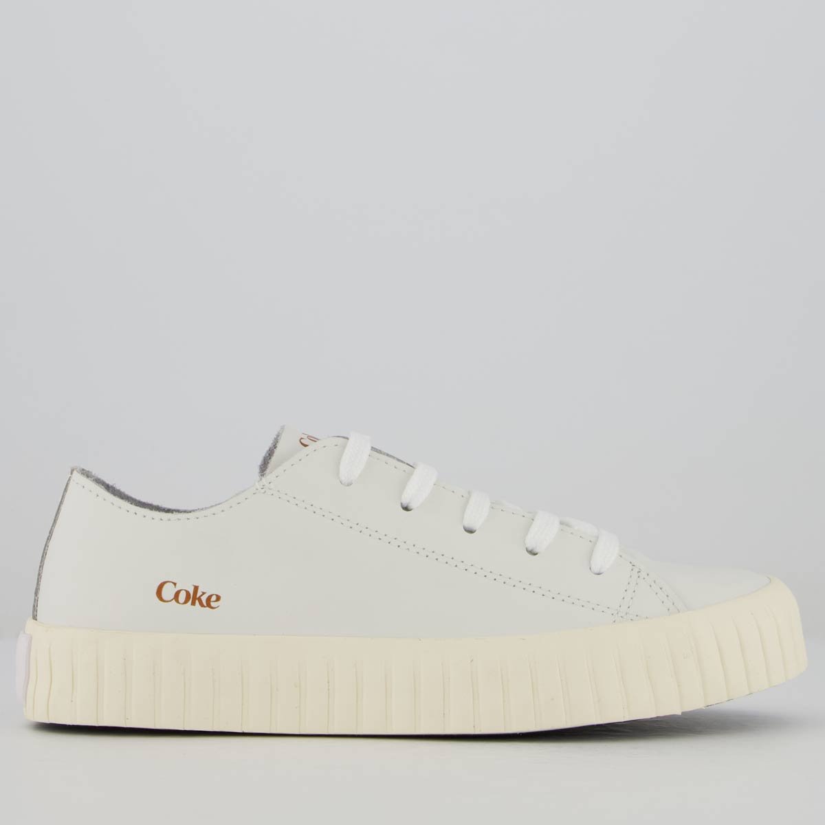 Tênis Coca Cola Newpoart Leather Feminino Branco