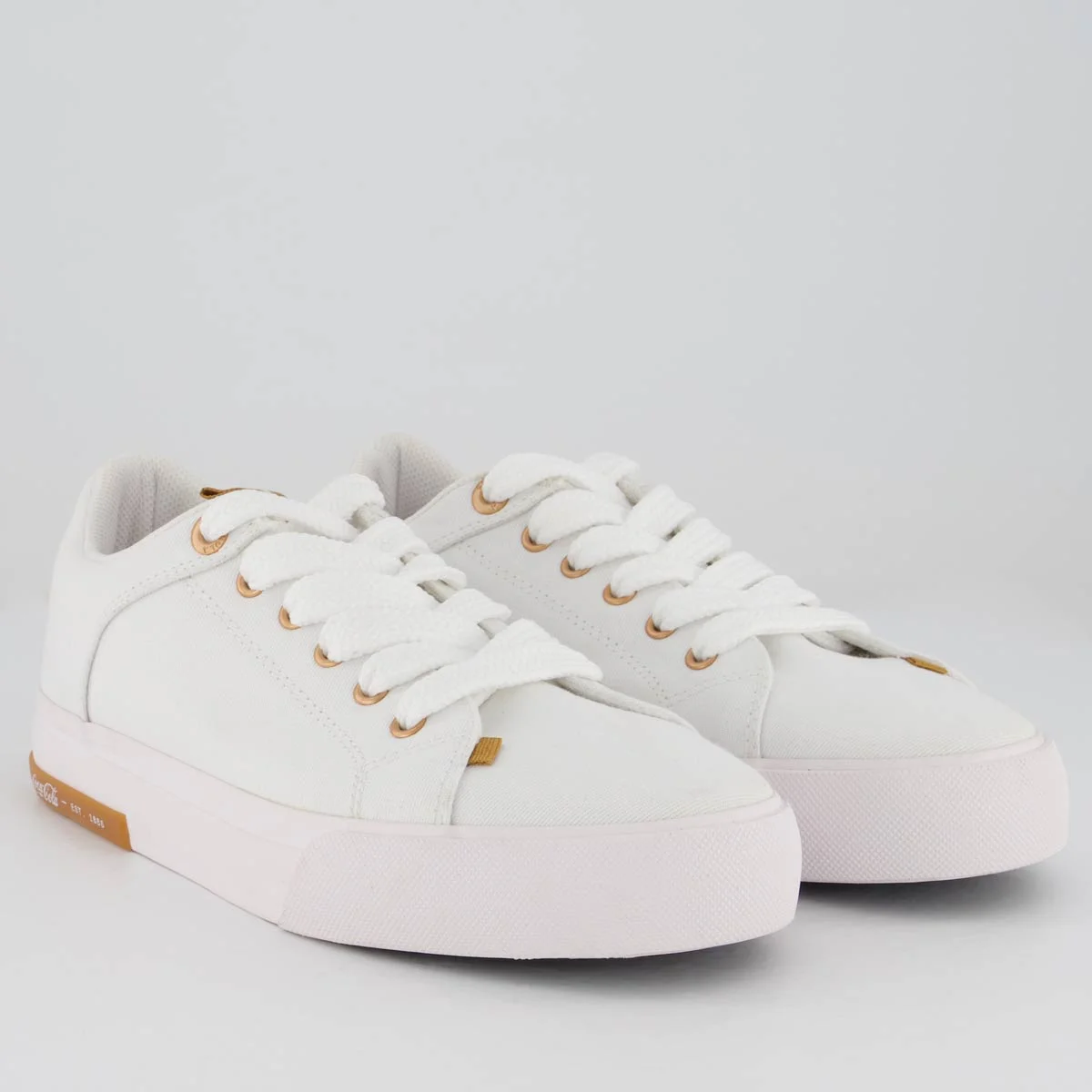 Tênis Coca Cola Daytona Bold Feminino Branco Branco 2