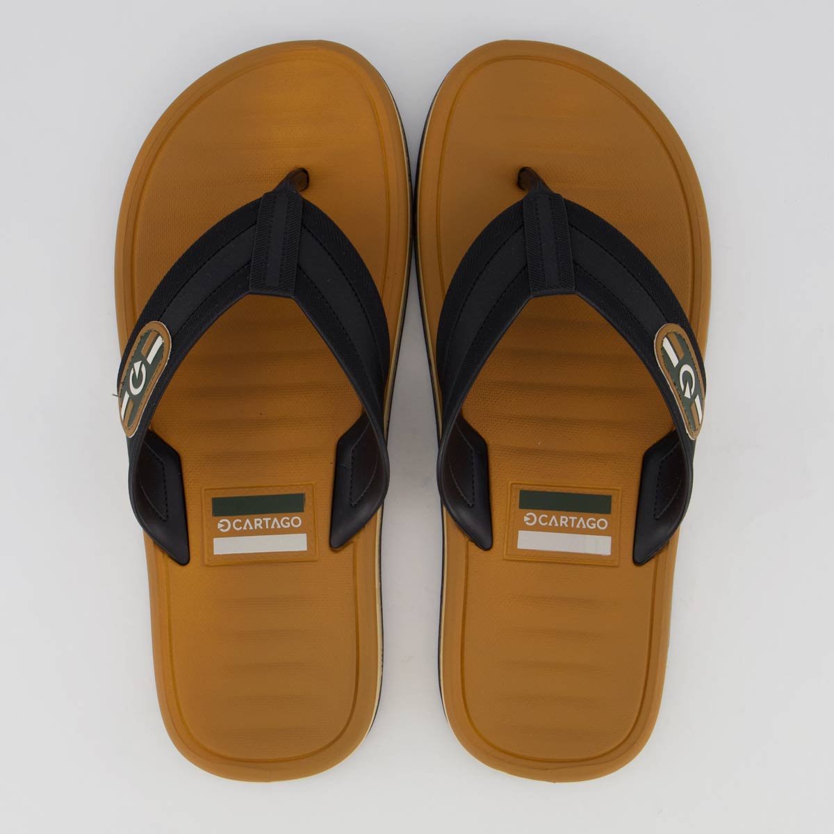 Chinelo Cartago Paris II Marrom e Preto Marrom/Preto 1