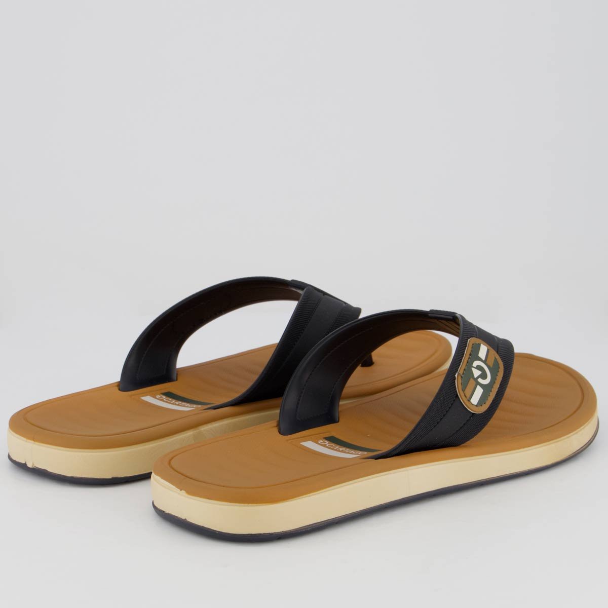 Chinelo Cartago Paris II Marrom e Preto Marrom/Preto 4