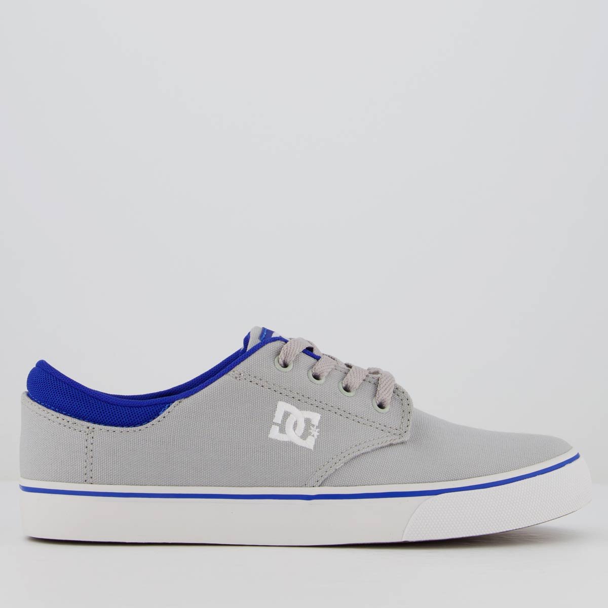 Tênis DC Plaza Lite Cinza e Azul Cinza/Azul 1