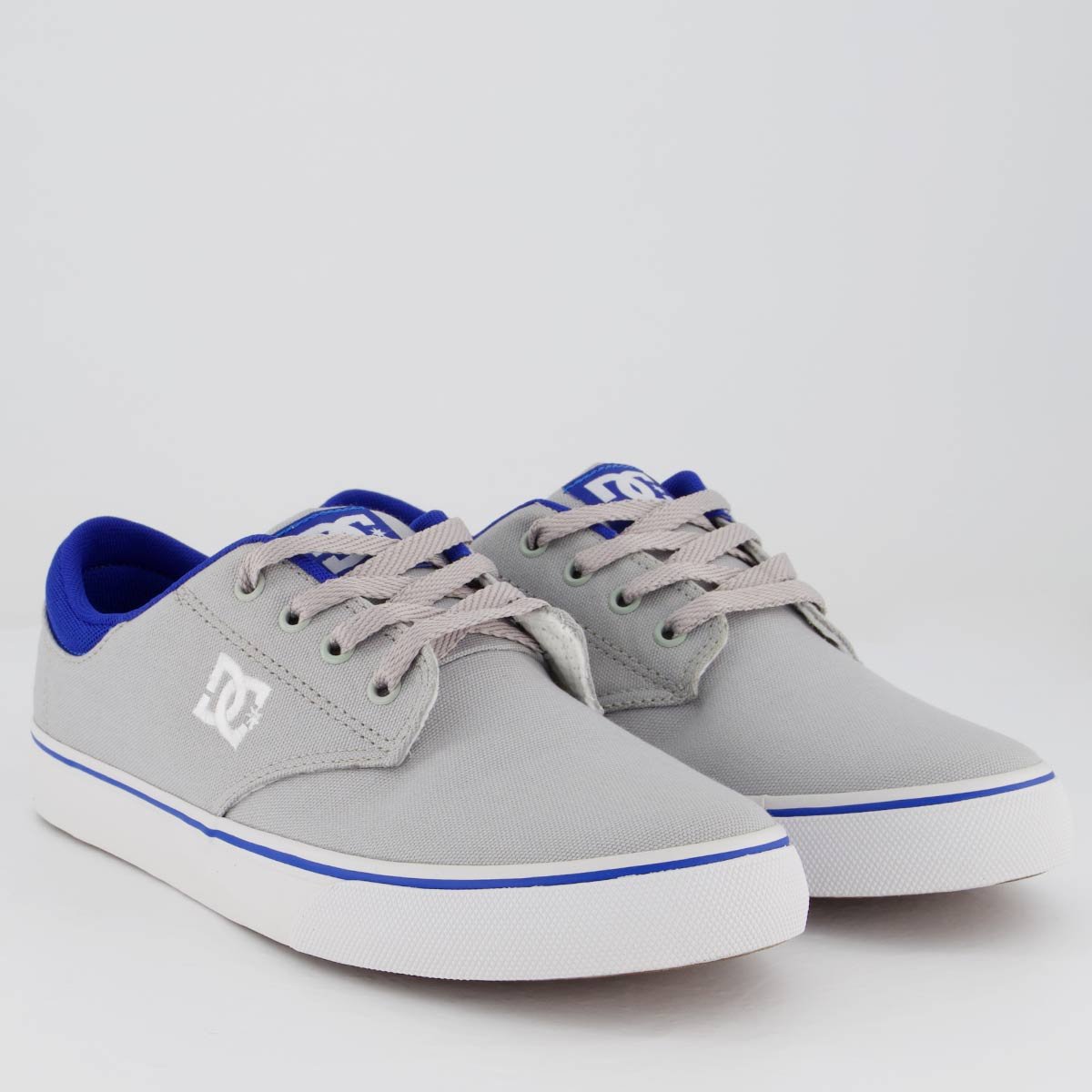 Tênis DC Plaza Lite Cinza e Azul Cinza/Azul 2