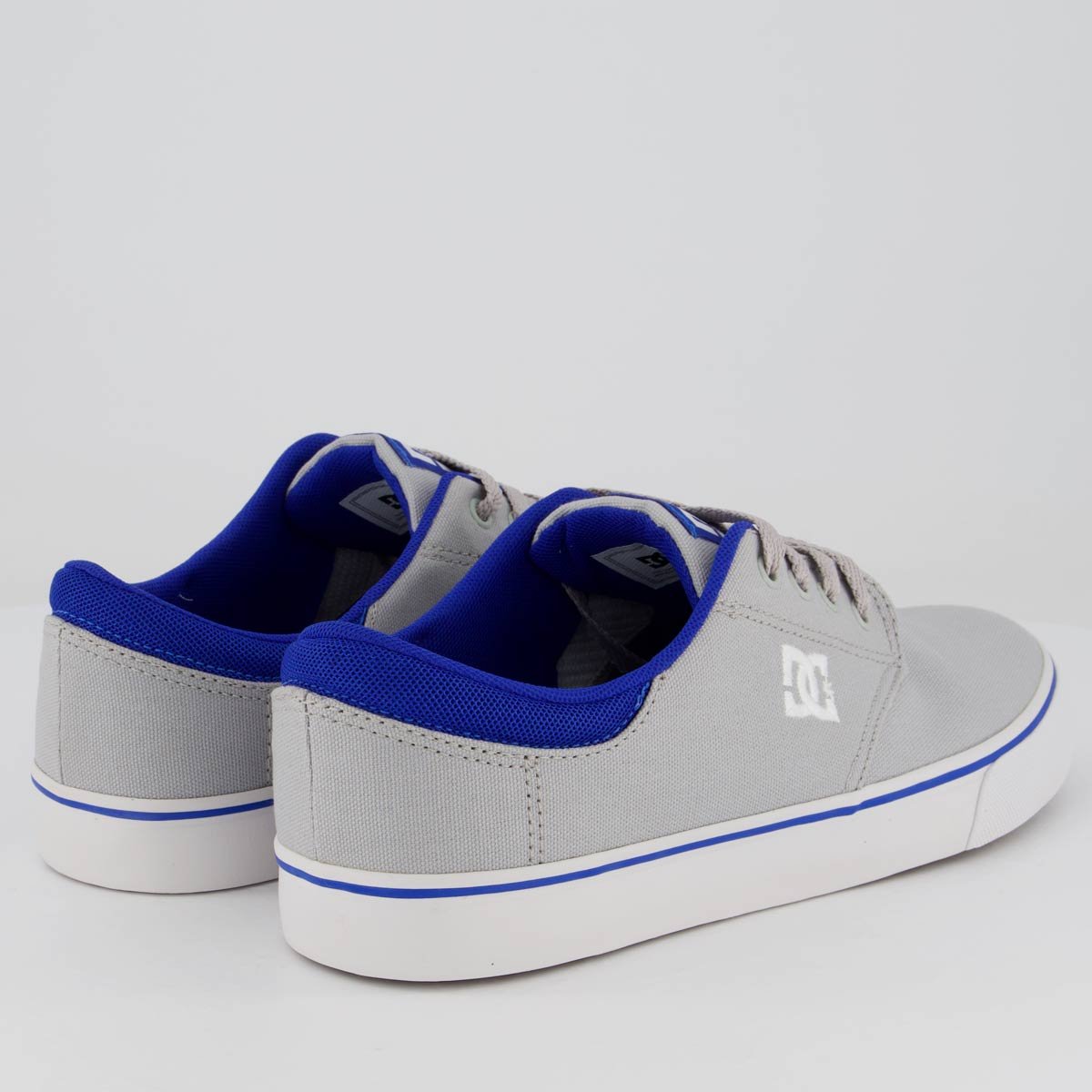 Tênis DC Plaza Lite Cinza e Azul Cinza/Azul 3