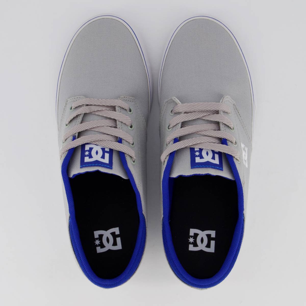 Tênis DC Plaza Lite Cinza e Azul Cinza/Azul 4