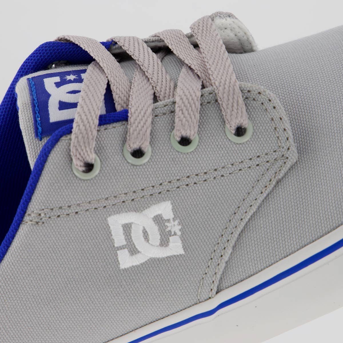 Tênis DC Plaza Lite Cinza e Azul Cinza/Azul 7