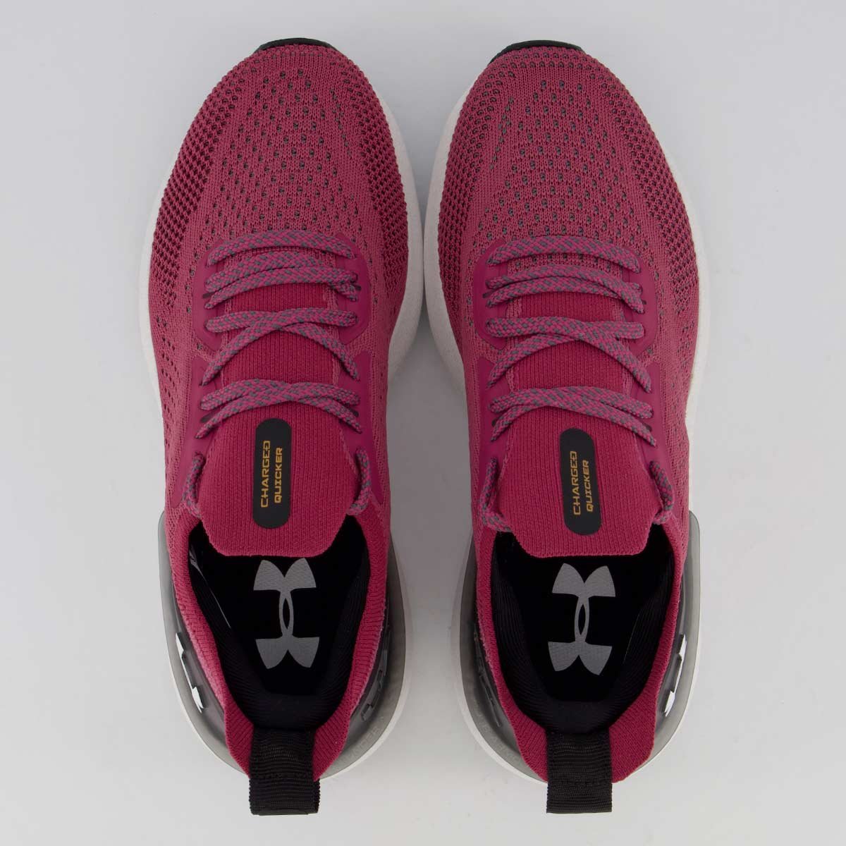 Tênis Under Armour Charged Quicker Feminino Bordô Vermelho 4