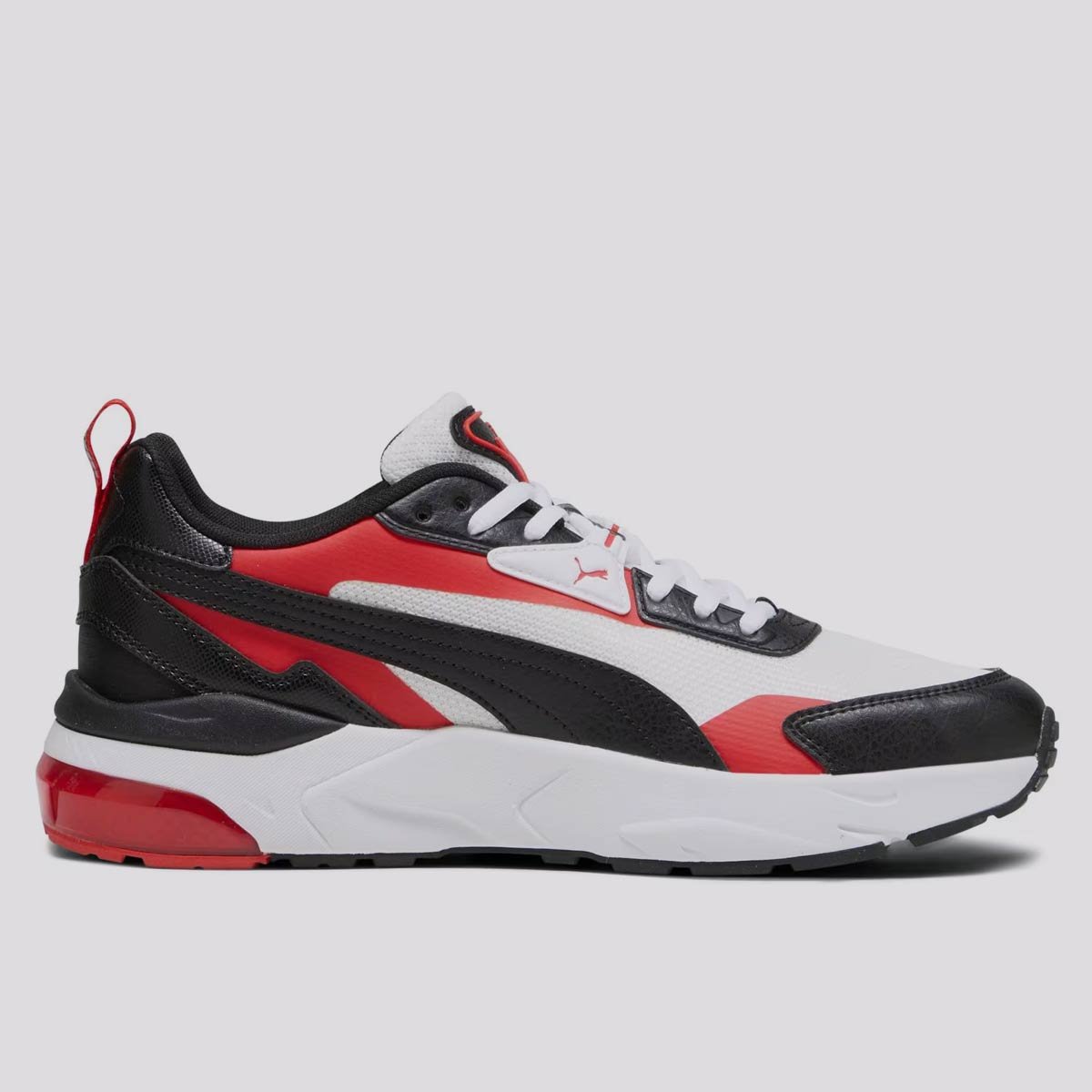 Tênis Puma Vis2k Back To Heritage Preto e Vermelho