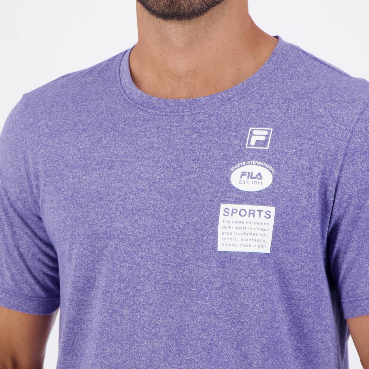 Camiseta Fila Mc Sport Print Roxo 5