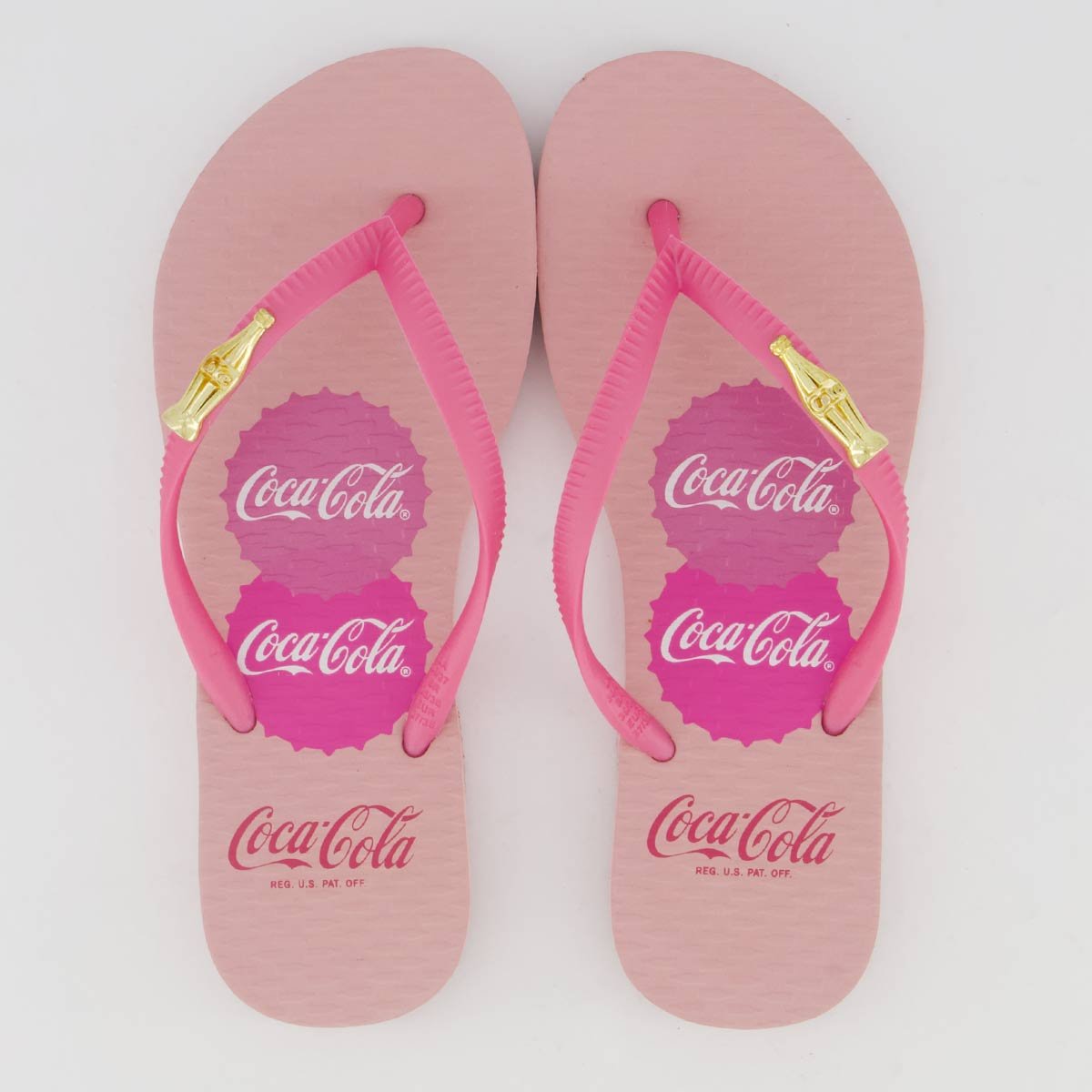 Chinelo Coca Cola Hampton Feminino Rosa Rosa 1