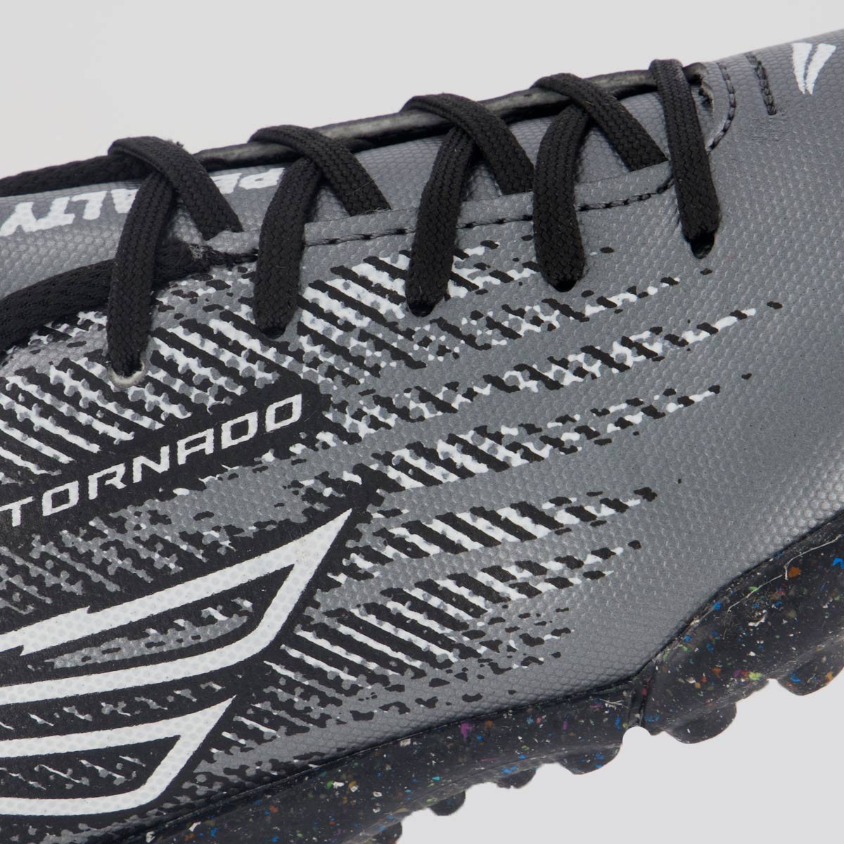 Chuteira Penalty Tornado Society Juvenil Preto e Prata Preto/Prata 7