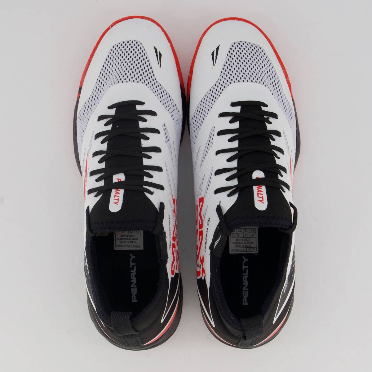Chuteira Penalty Max 500 Locker Y-3 Futsal Branca Branco 4