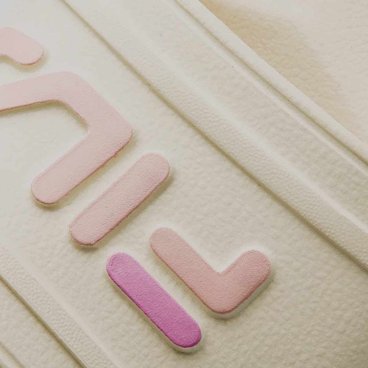 Chinelo Fila Sleek Slide Feminino Off White e Rosa Branco/Rosa 5