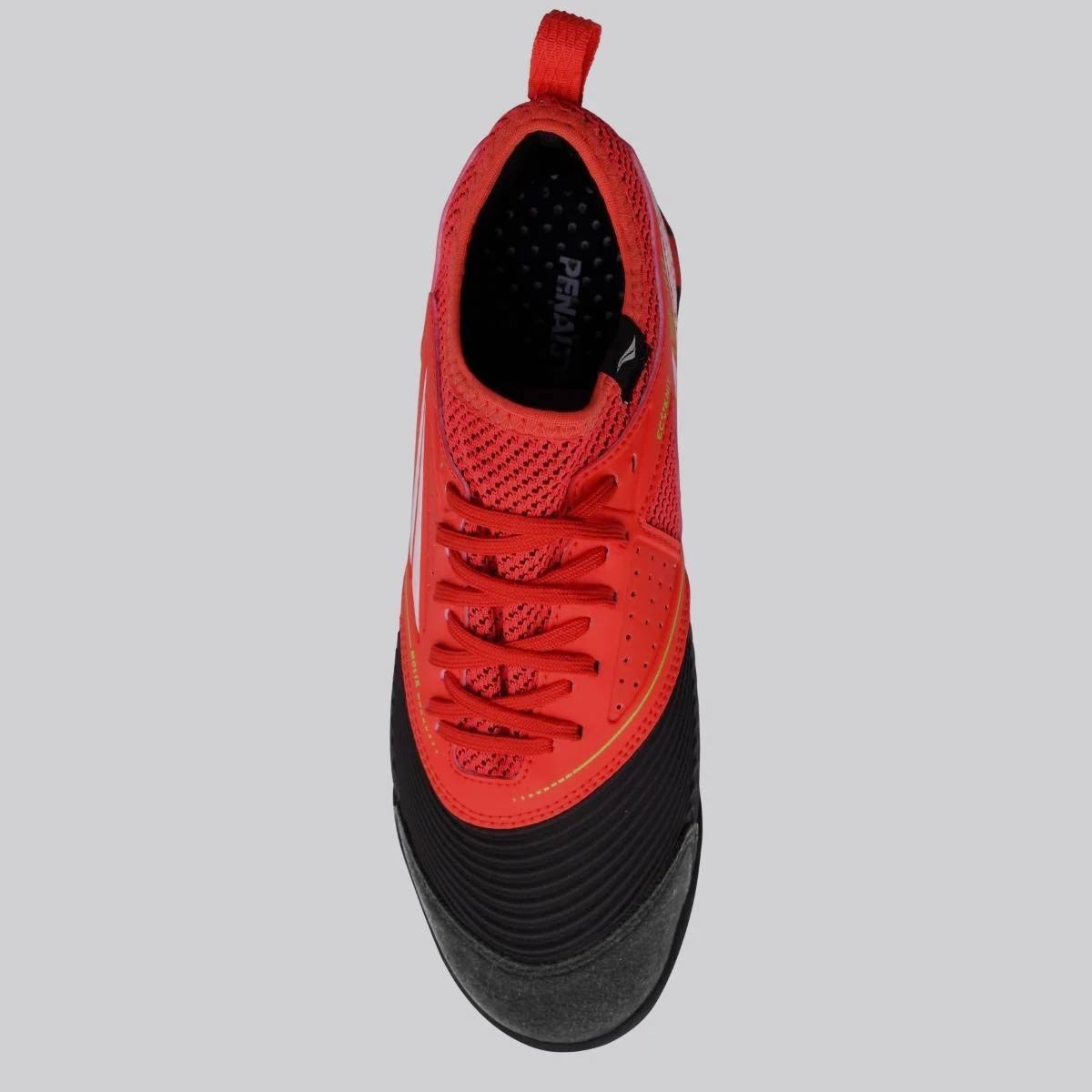 Chuteira Penalty Se7e Pro Molix Y-1 Society Vermelha e Preta Vermelho/Preto 3