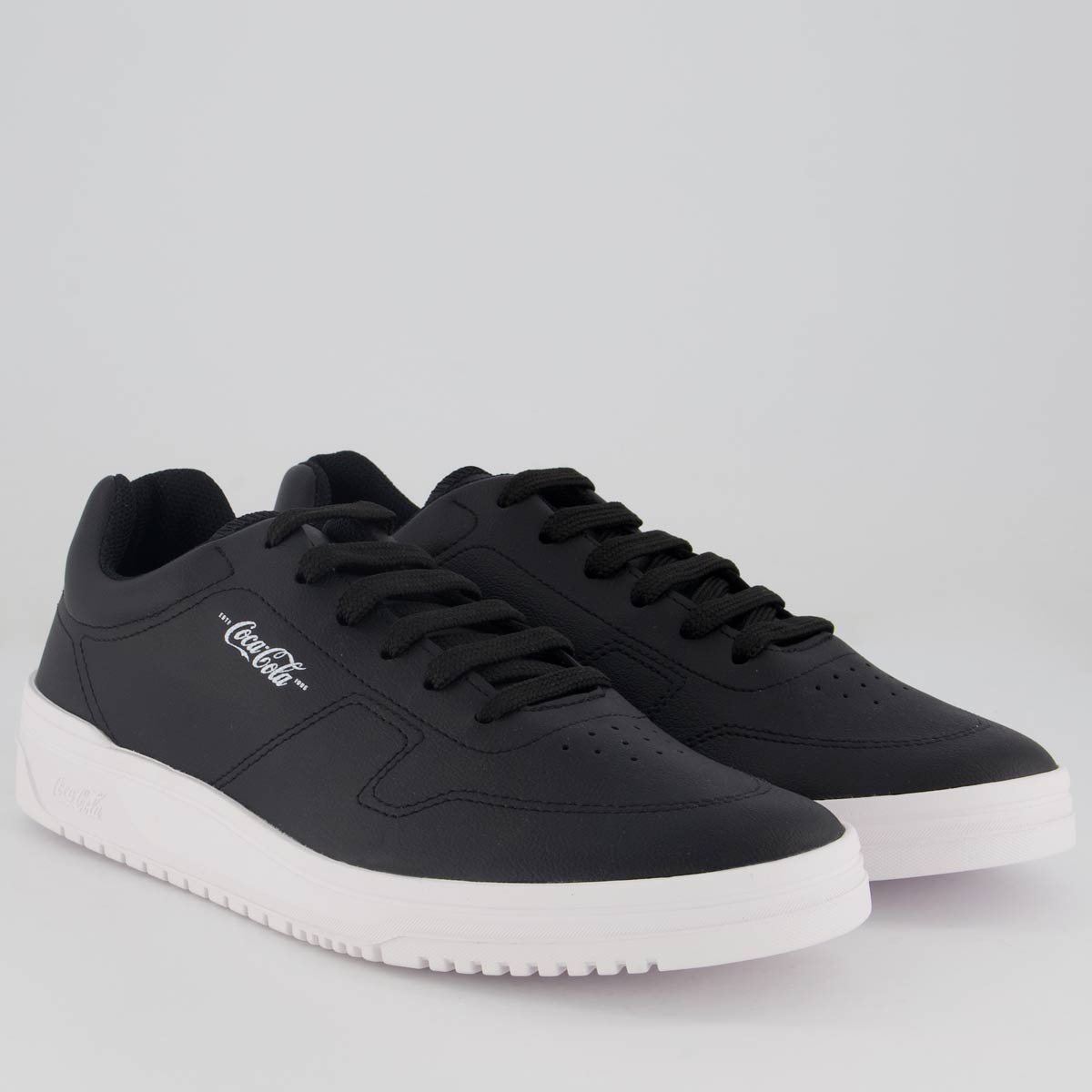 Tênis Coca Cola Boise Preto e Branco Preto/Branco 2