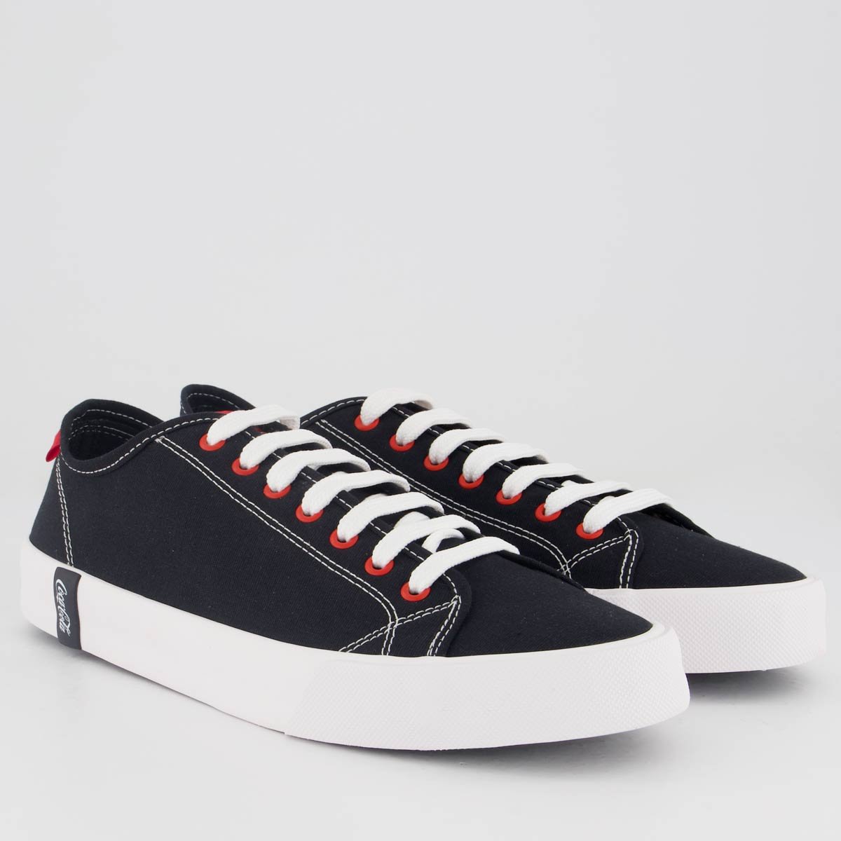 Tênis Coca Cola Burley Canvas Preto Preto 2