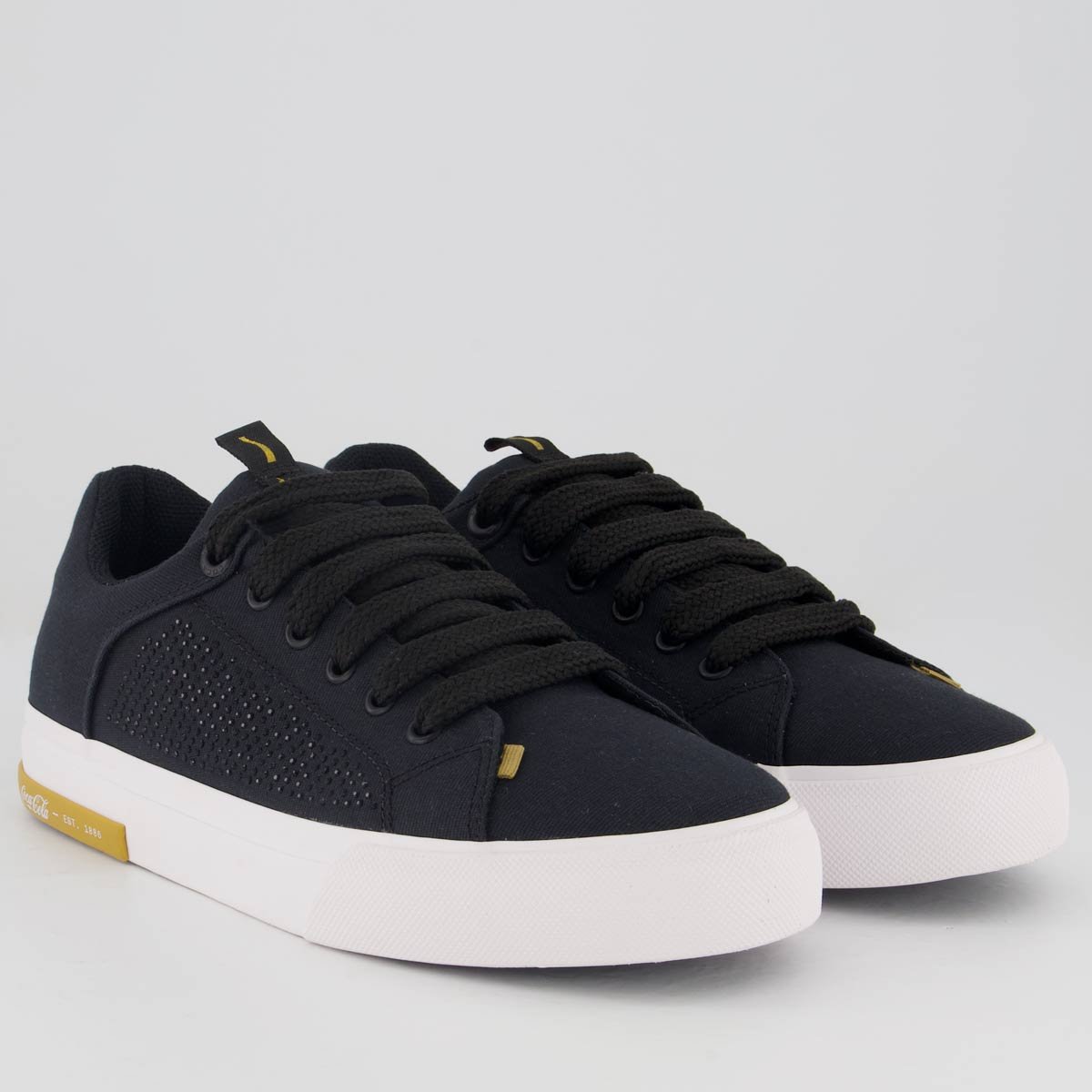 Tênis Coca Cola Daytona Bold Glow Feminino Preto e Branco Preto/Branco 2