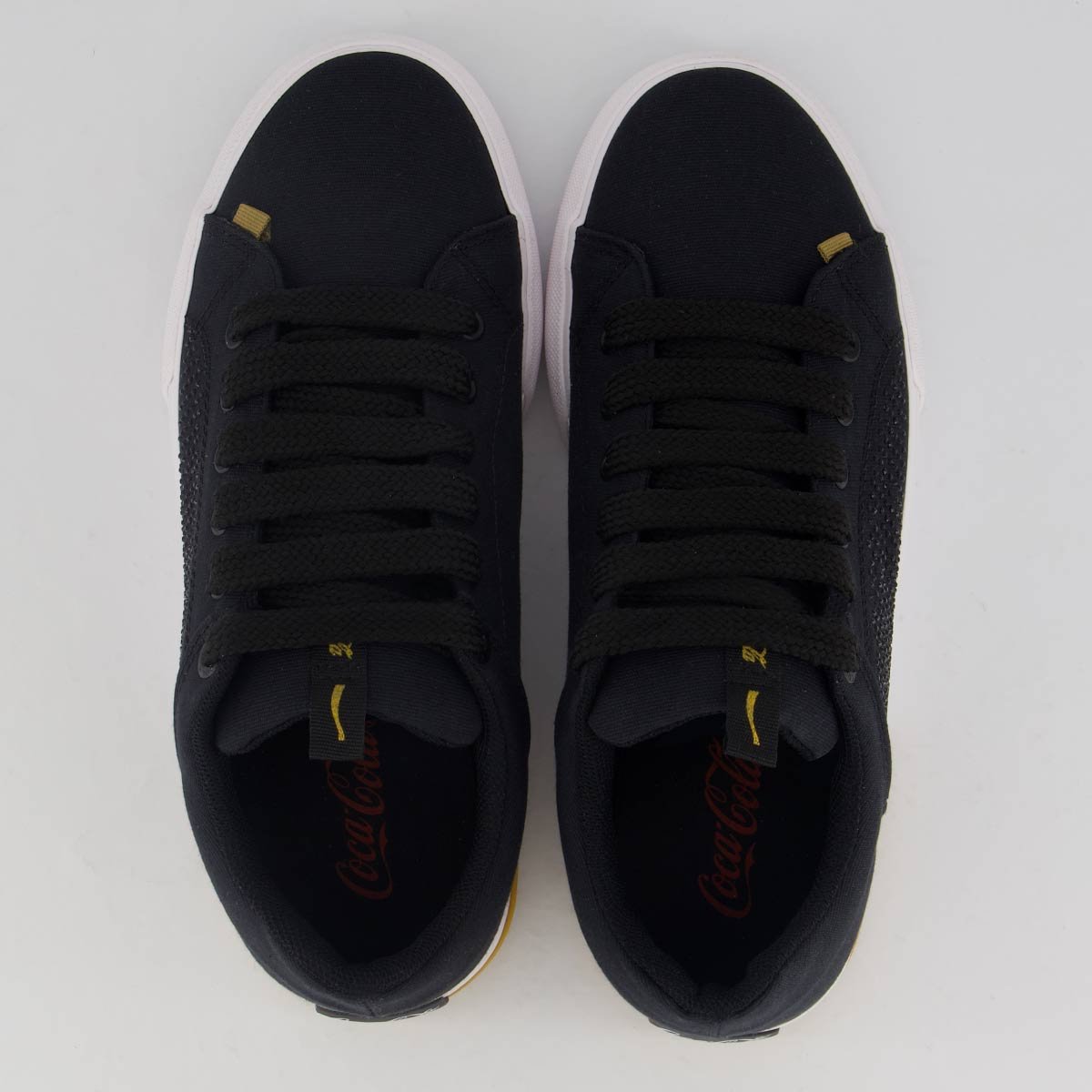 Tênis Coca Cola Daytona Bold Glow Feminino Preto e Branco Preto/Branco 4