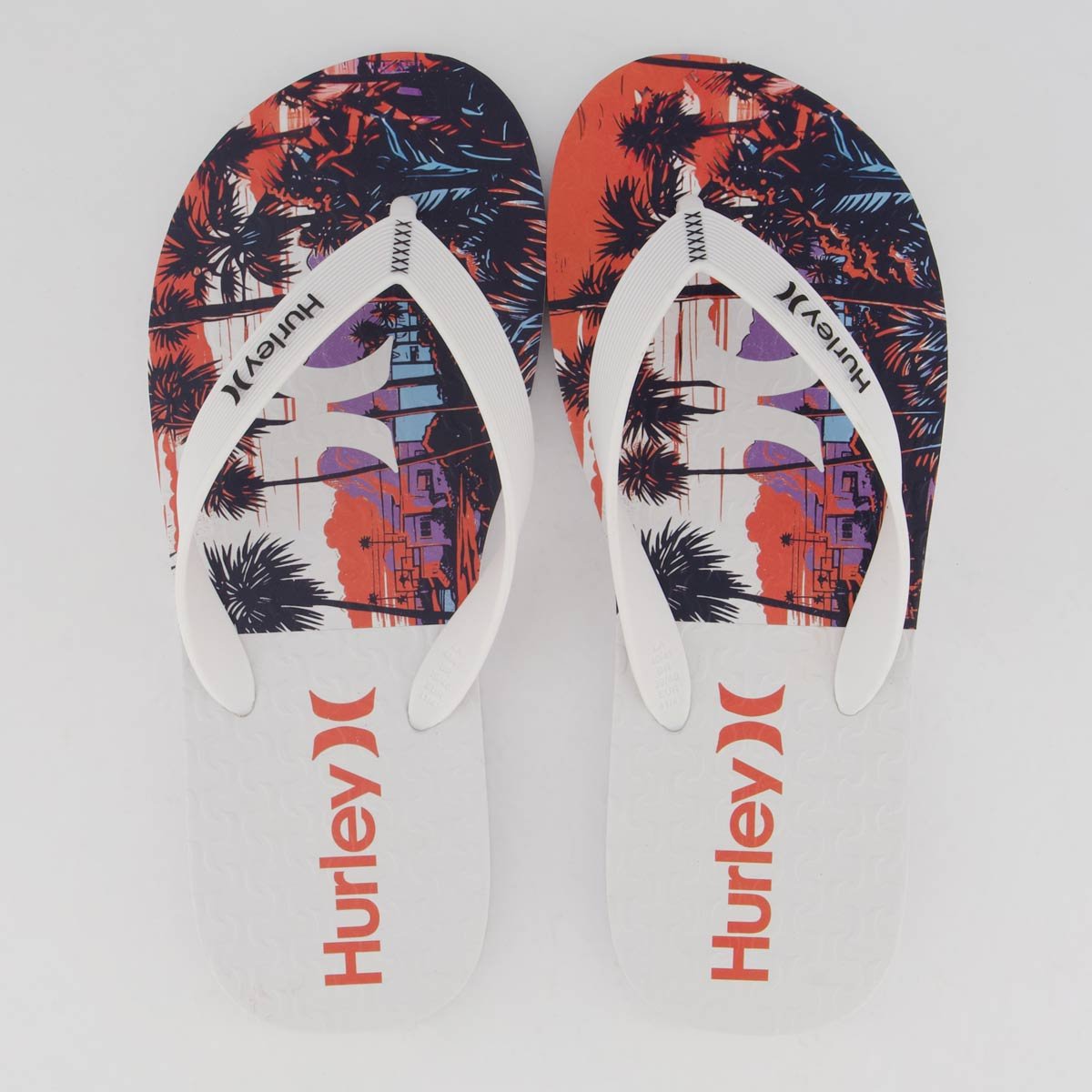 Chinelo Hurley Calibox Branco Branco 1
