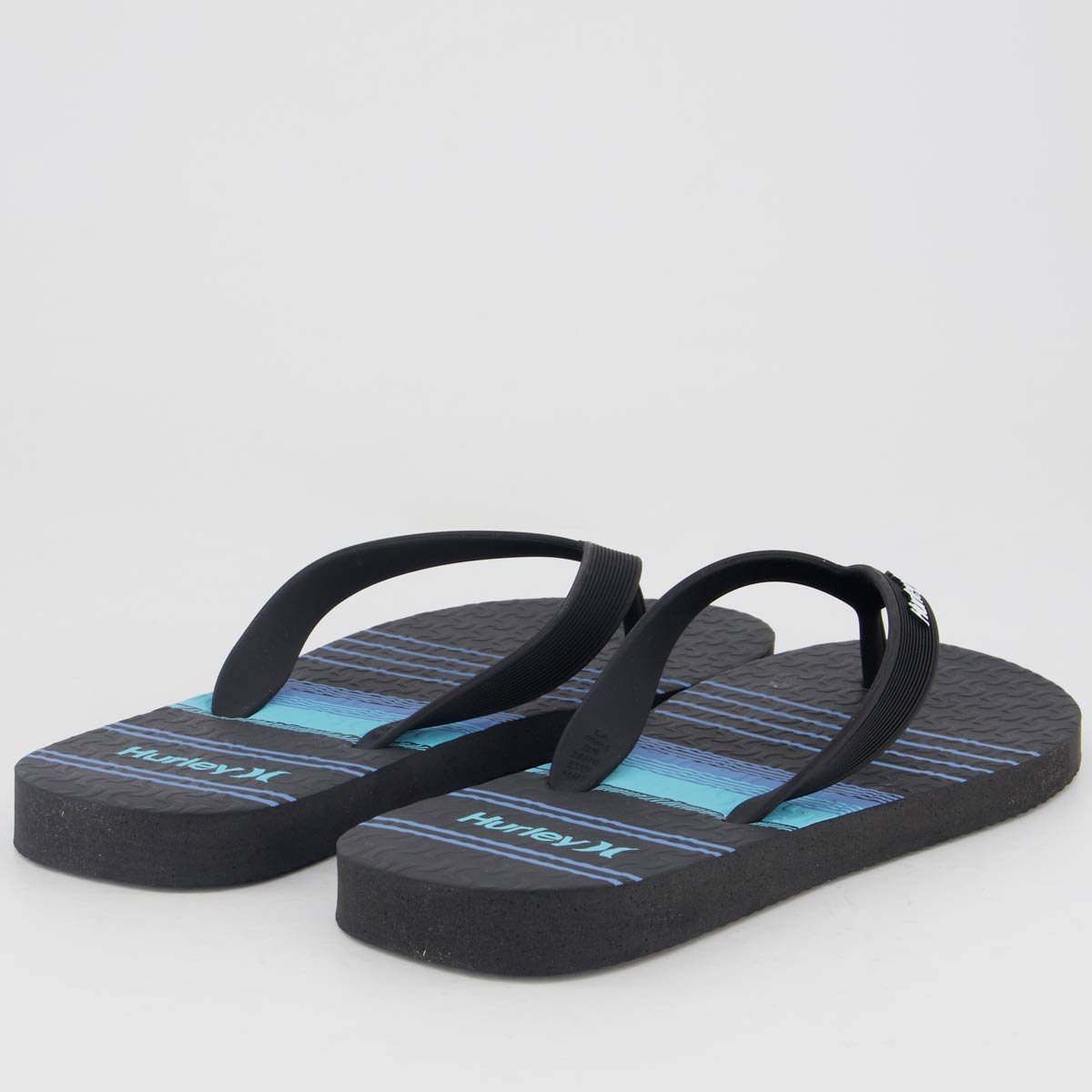 Chinelo Hurley Stripes Preto Preto 4