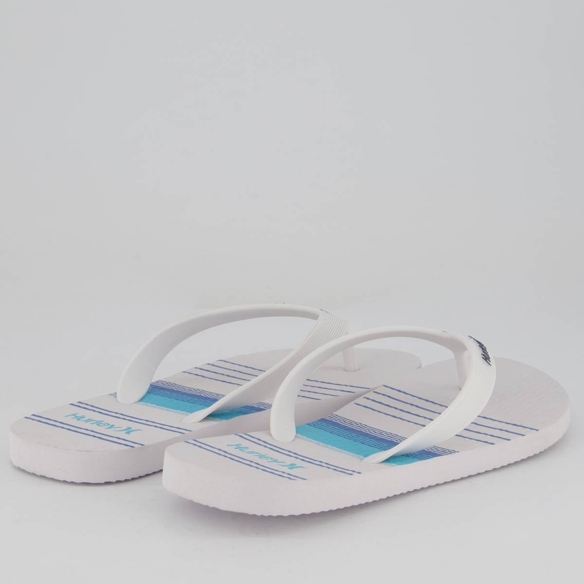 Chinelo Hurley Stripes Branco Branco 4