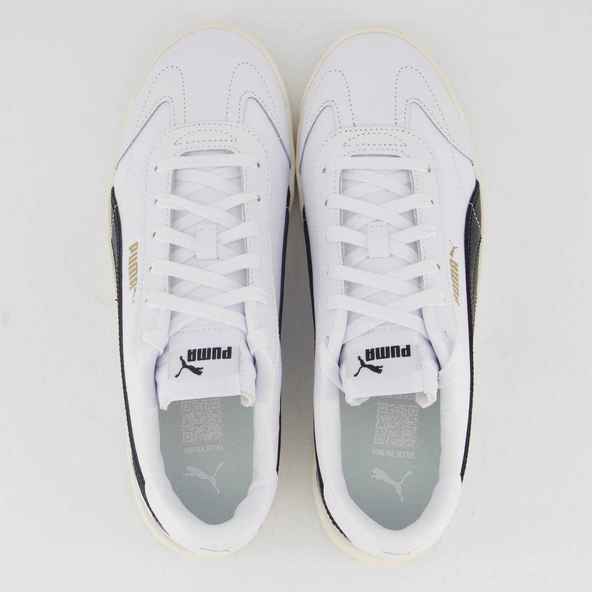 Tênis Puma Club 5V5 Branco e Preto Branco/Preto 4