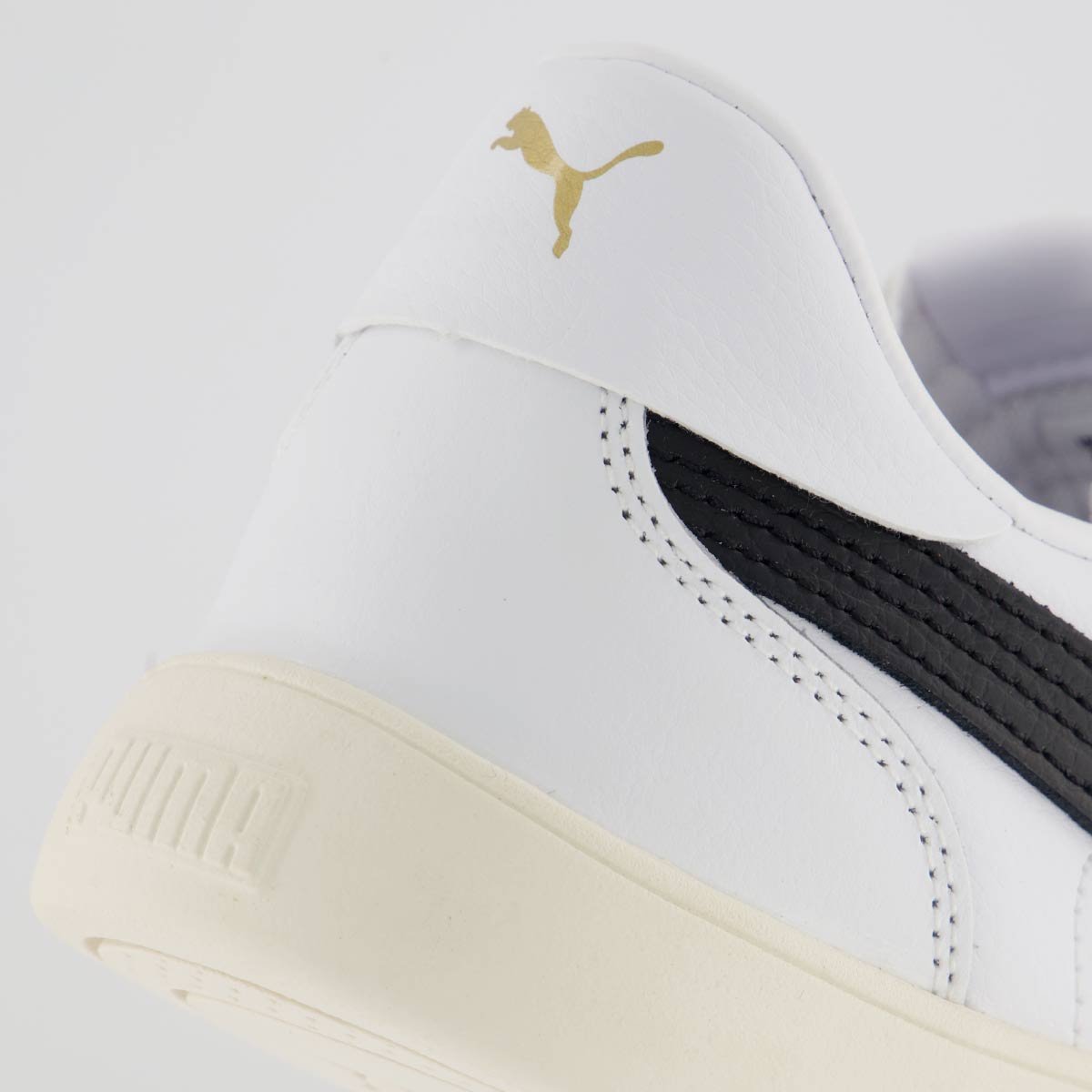 Tênis Puma Club 5V5 Branco e Preto Branco/Preto 6