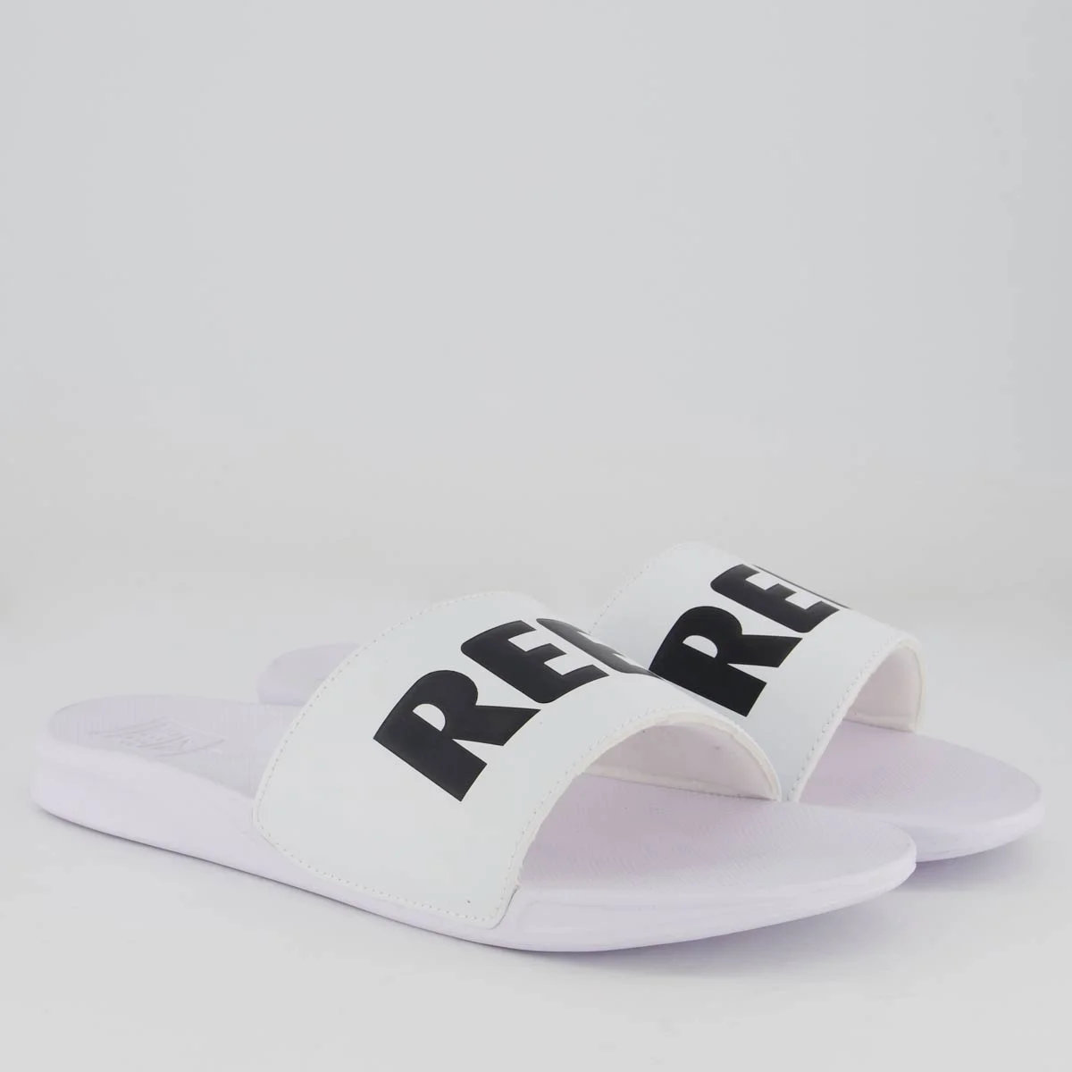 Chinelo Reef One Slide Branco Branco 3