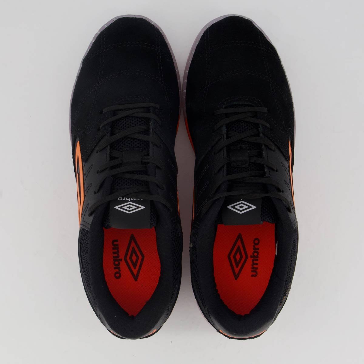 Chuteira Umbro Pro Challenge Futsal Preta e Laranja Preto/Laranja 4