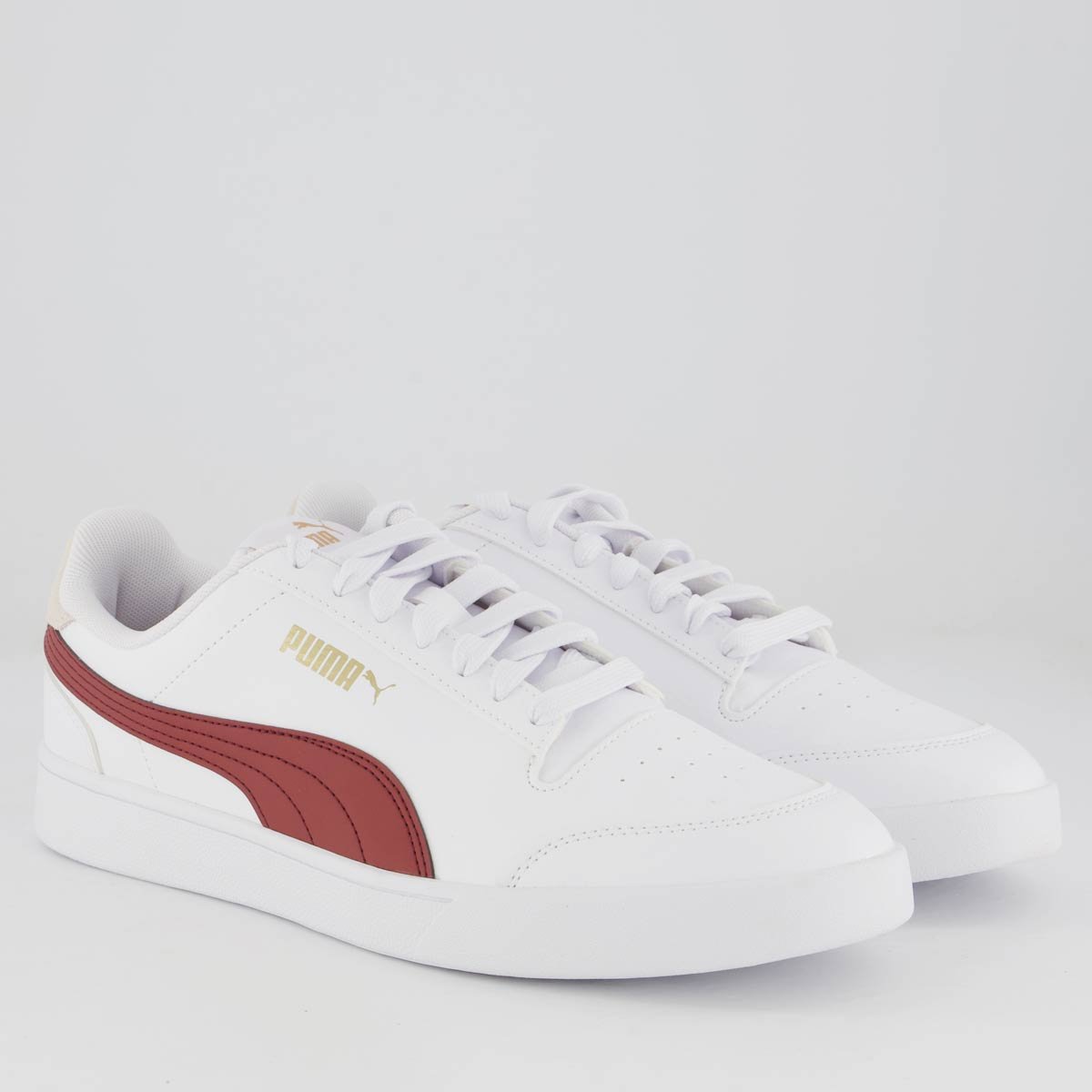 Tênis Puma Shuffle Branco e Vermelho Branco/Vermelho 2