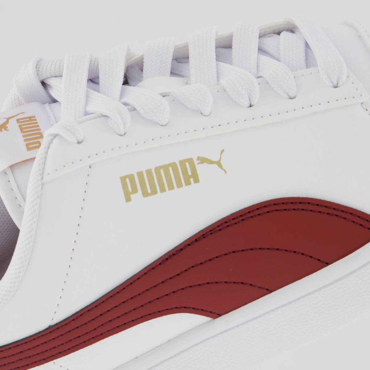 Tênis Puma Shuffle Branco e Vermelho Branco/Vermelho 7