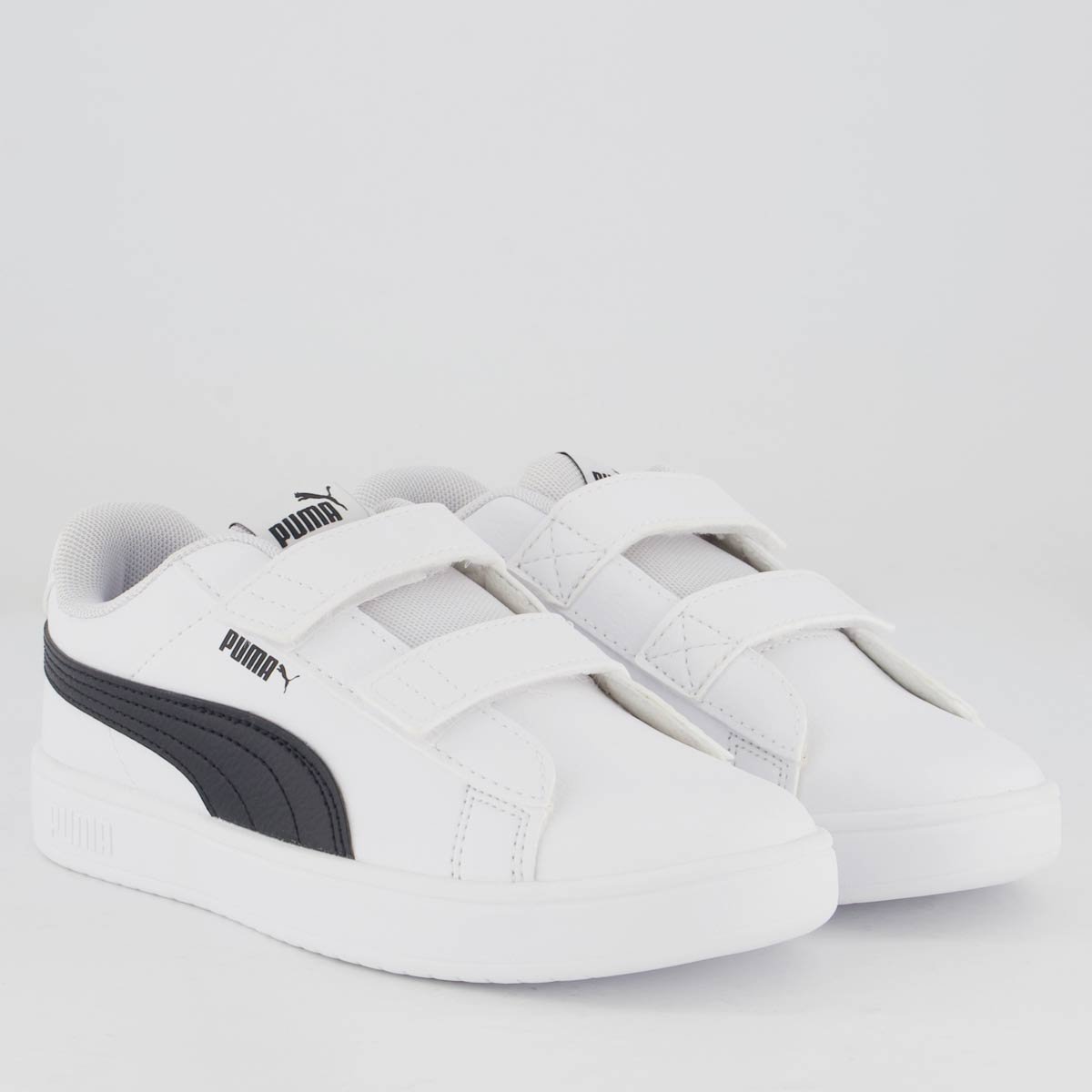 Tênis Puma Rickie Classic Juvenil Branco e Preto Branco/Preto 2