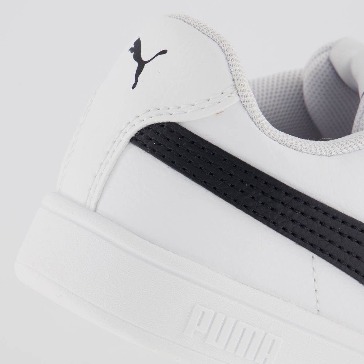 Tênis Puma Rickie Classic Juvenil Branco e Preto Branco/Preto 6