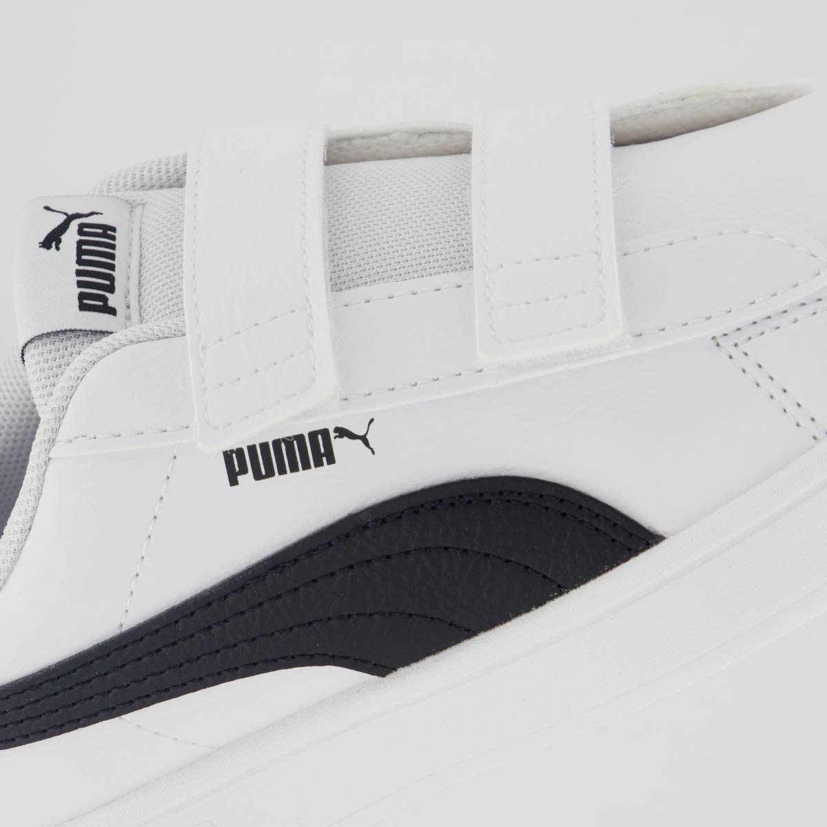 Tênis Puma Rickie Classic Juvenil Branco e Preto Branco/Preto 7